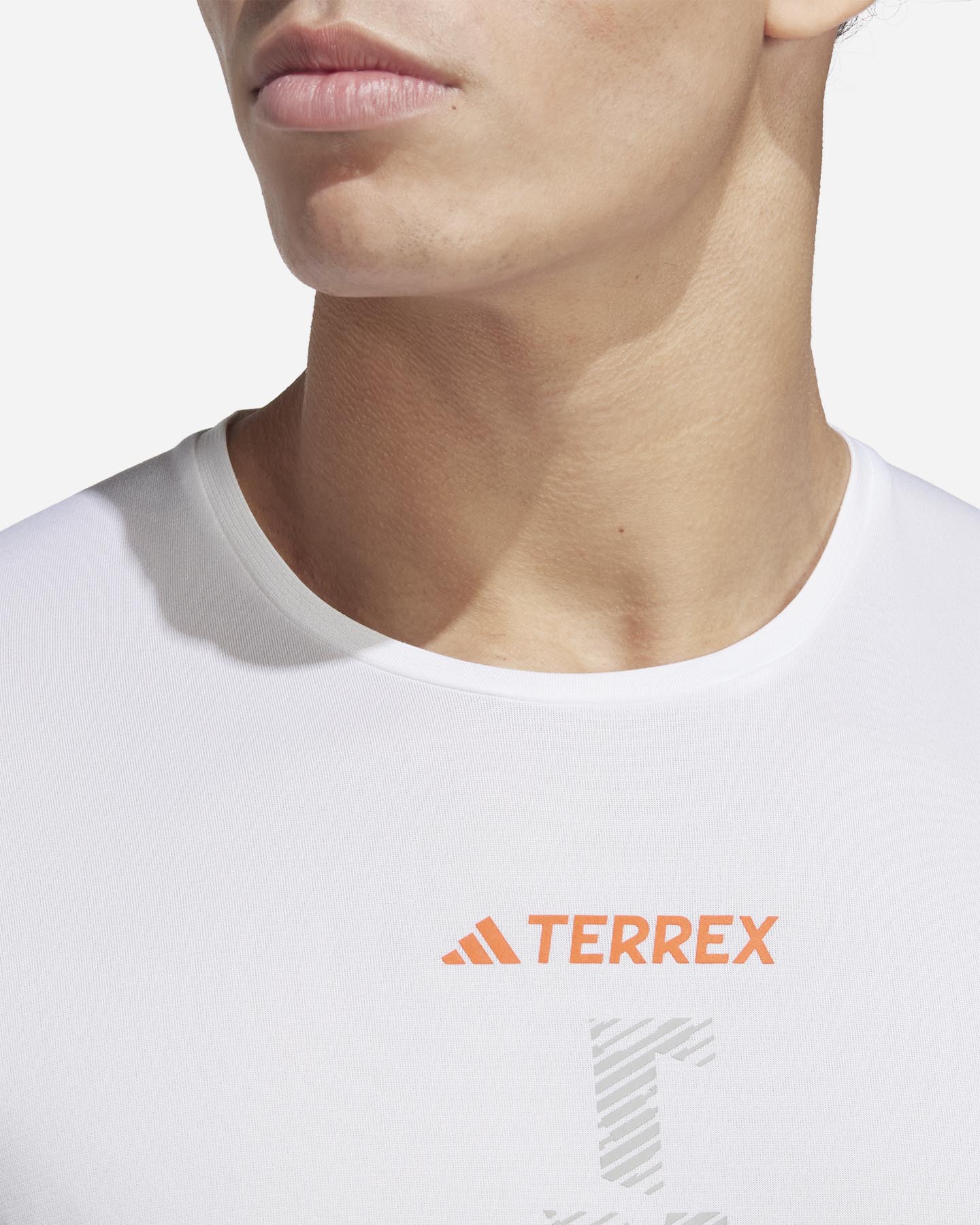 T-shirt running ADIDAS AGRAVIC M - Bianco - 5 | Cisalfa Sport