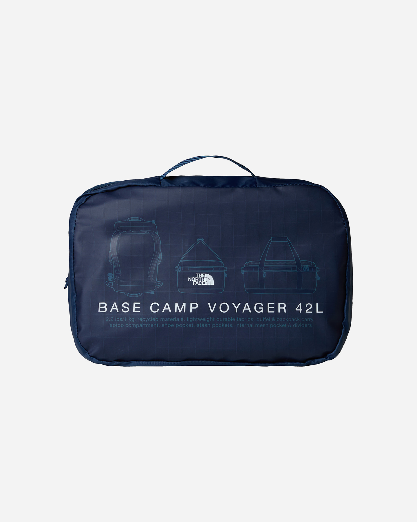 Borsa THE NORTH FACE BASE CAMP VOYAGER DUFFEL 42L  - Blu - 4 | Cisalfa Sport