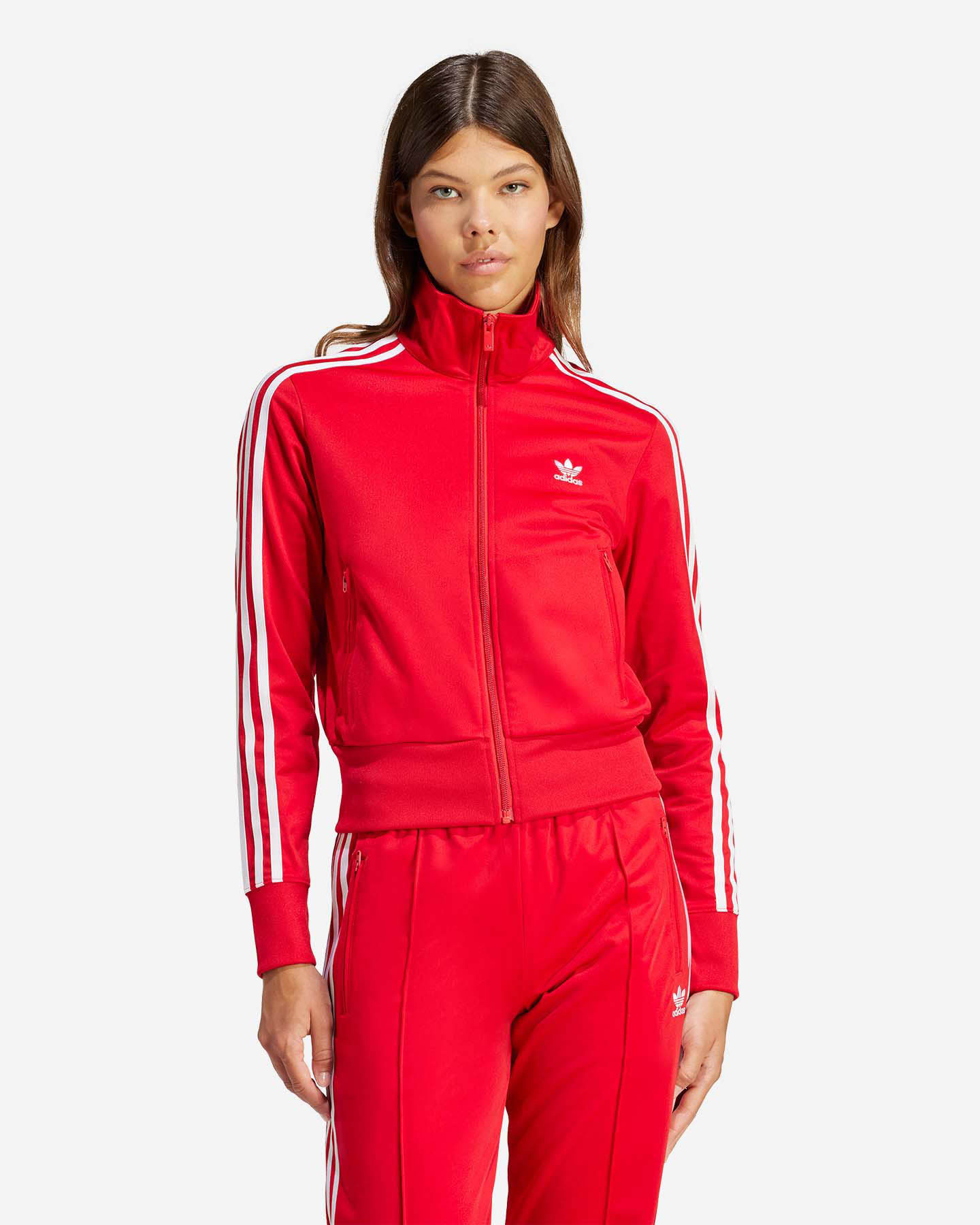 Felpa ADIDAS FZIP FIREBIRD W - Rosso - 1 | Cisalfa Sport