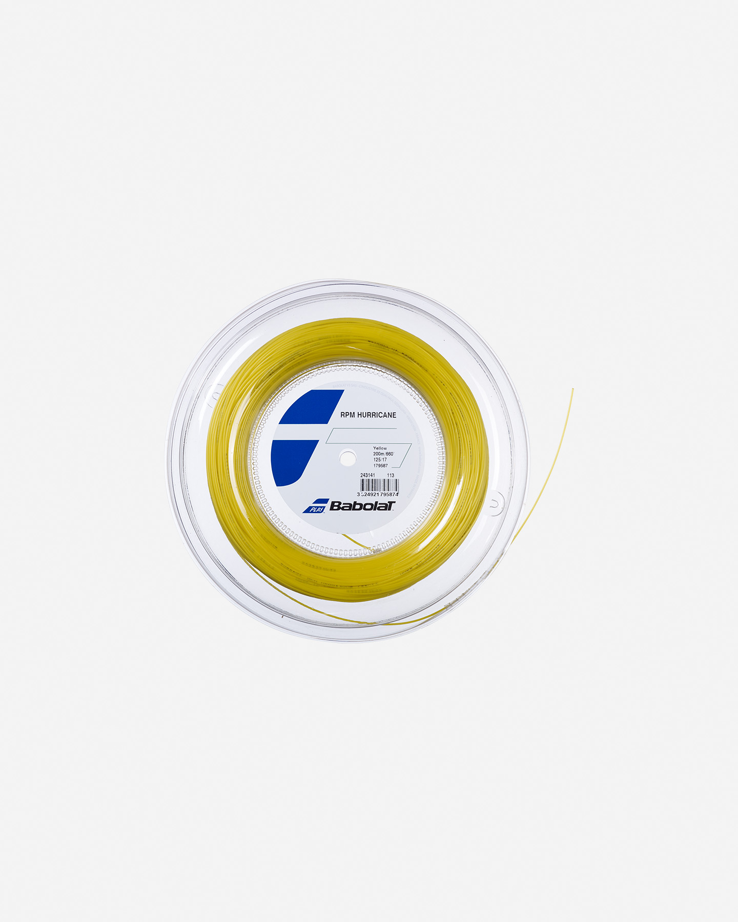 Corde tennis BABOLAT RPM HURRICANE 200M  - Giallo - 0 | Cisalfa Sport