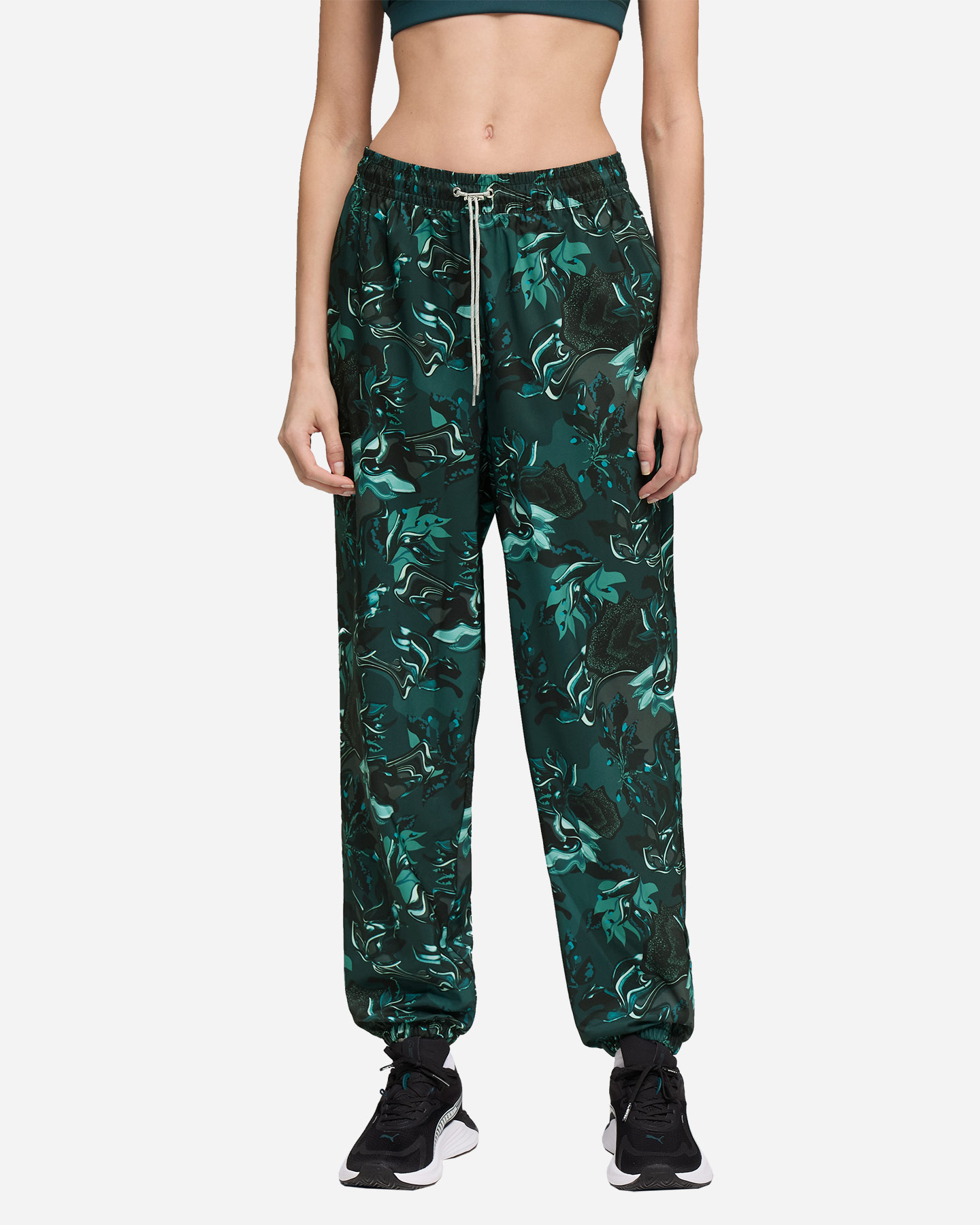 Pantalone training PUMA CONCEPT PRINTED W - Verde - 2 | Cisalfa Sport
