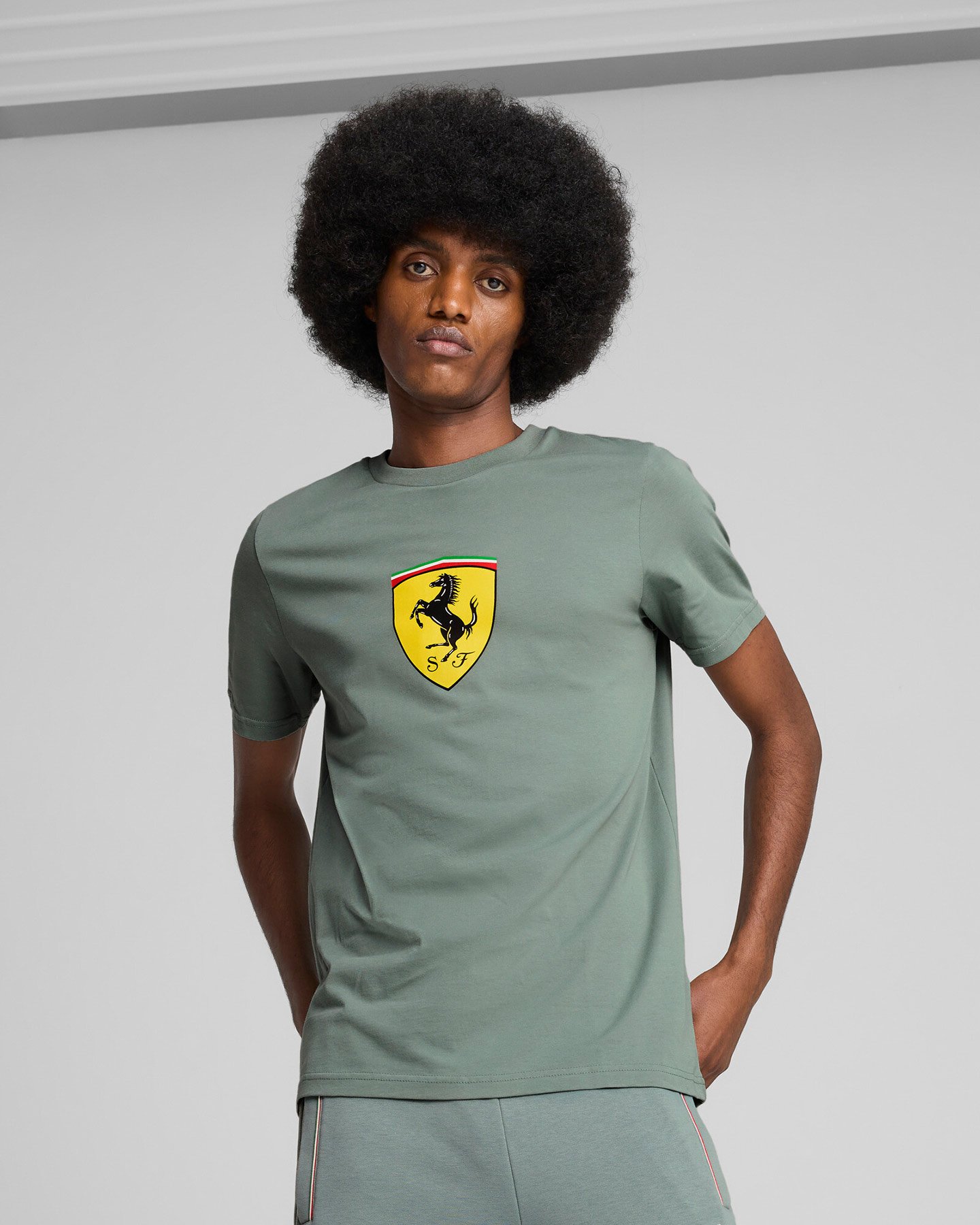 Fanwear PUMA FERRARI COLORED BIG SHIELD M - Verde - 2 | Cisalfa Sport