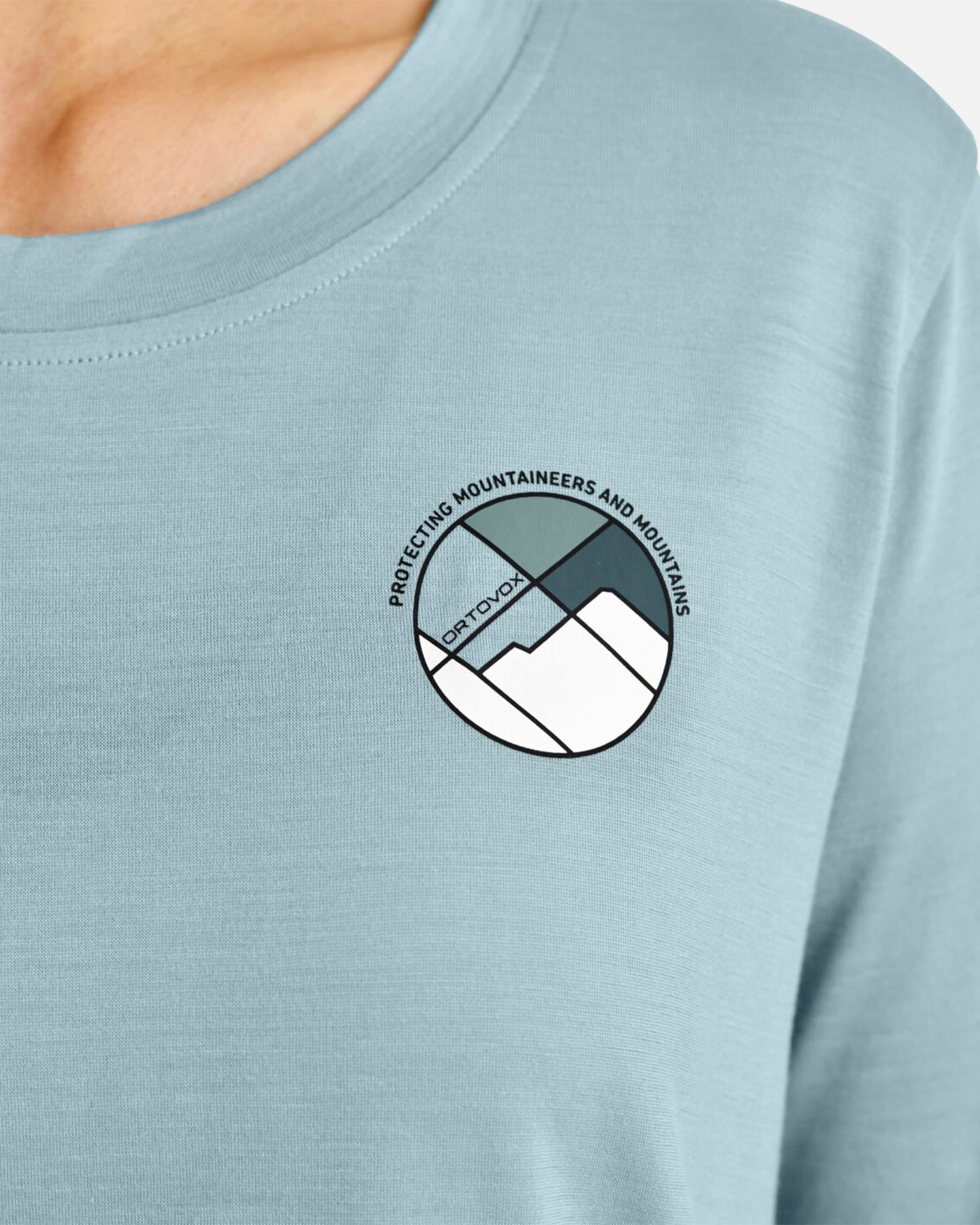 T-shirt ORTOVOX 140 COOL ROUND LANDSCAPE W - Grigio - 4 | Cisalfa Sport