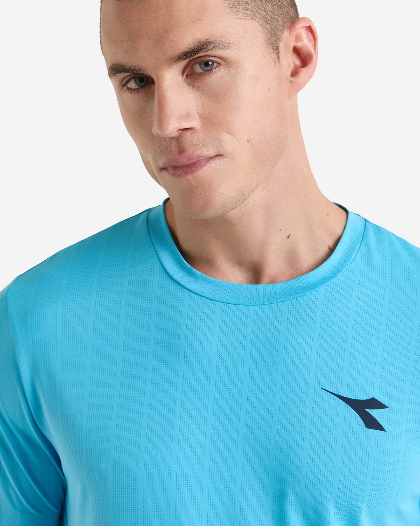 T-shirt tennis DIADORA ICON M - Azzurro - 4 | Cisalfa Sport