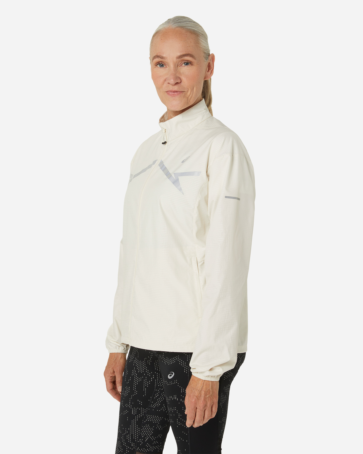 Giacca running ASICS LITE-SHOW W - Bianco - 2 | Cisalfa Sport