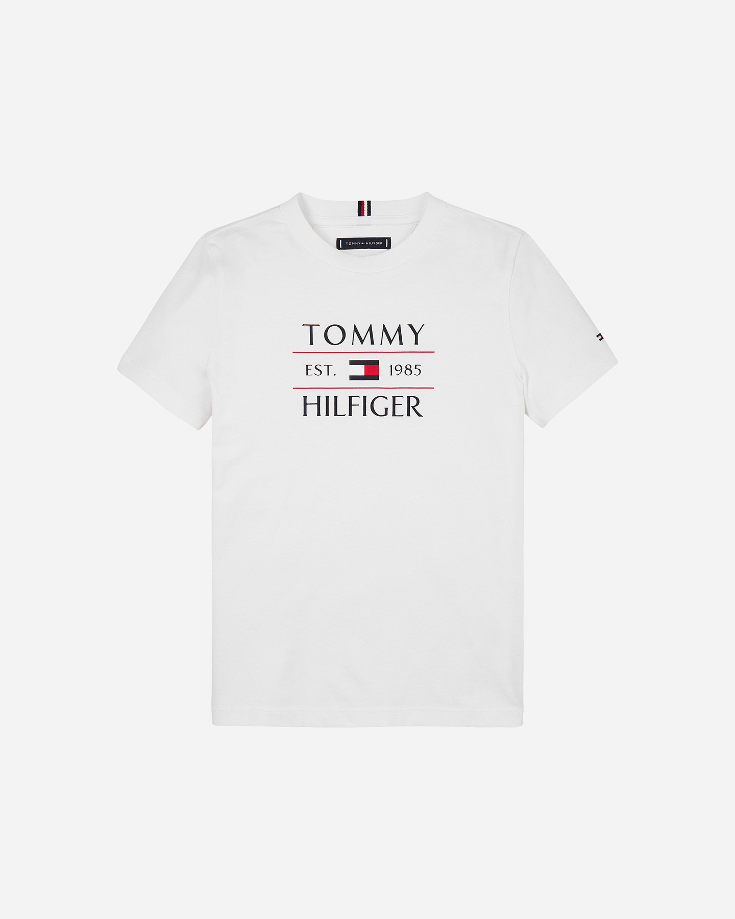 T-shirt TOMMY HILFIGER FLAG JR - Bianco - 0 | Cisalfa Sport