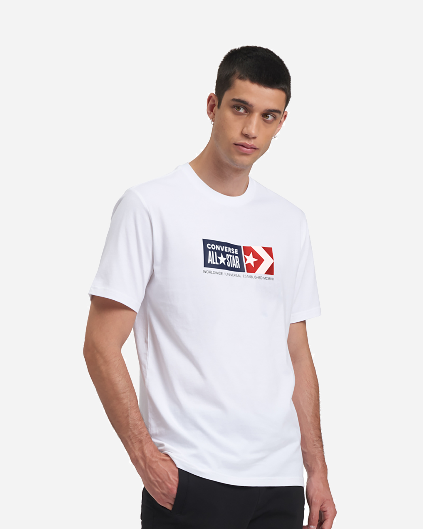 T-shirt CONVERSE ALL STAR LOGO M - Bianco - 0 | Cisalfa Sport