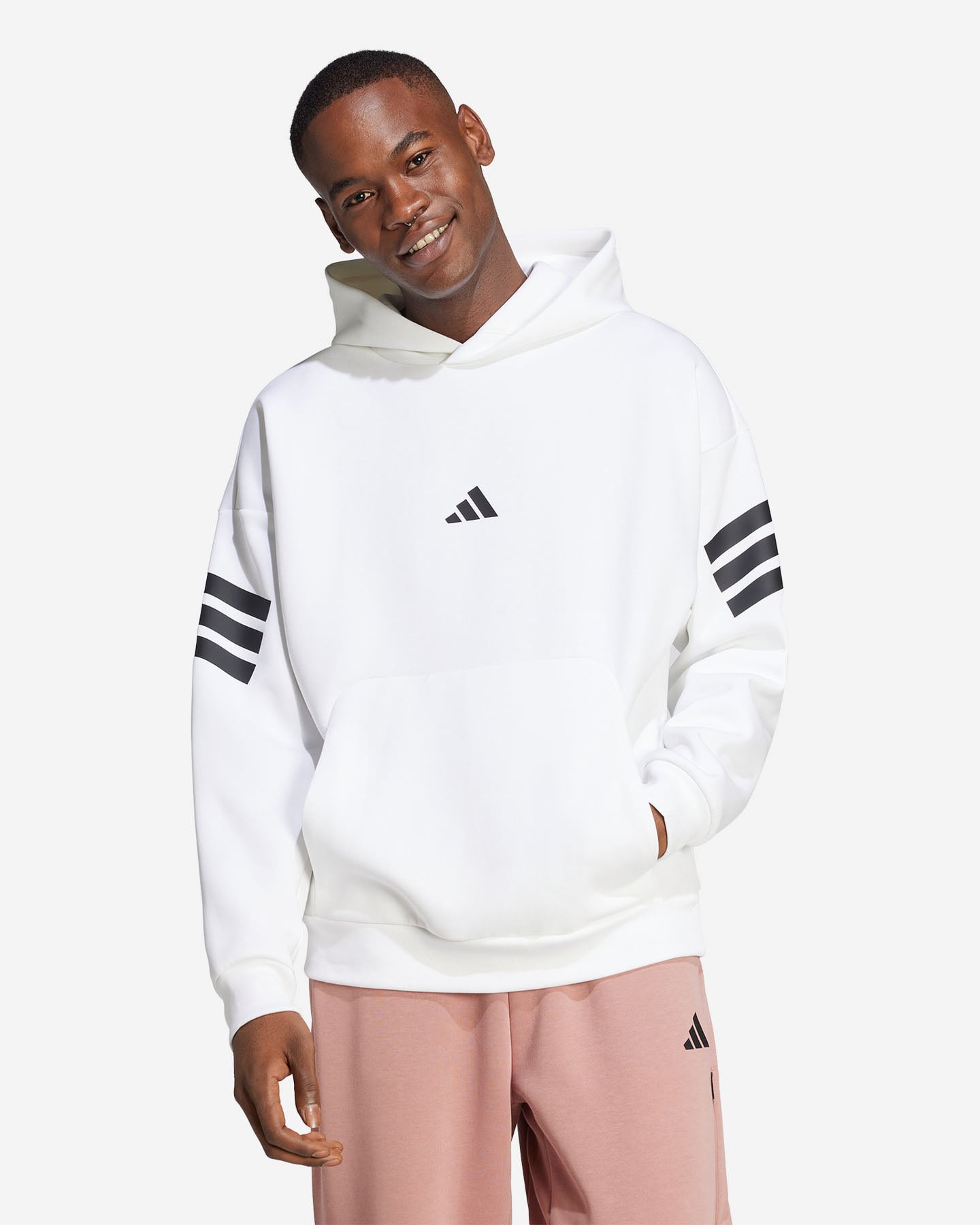 Felpa ADIDAS 3STRIPES M - Bianco - 1 | Cisalfa Sport