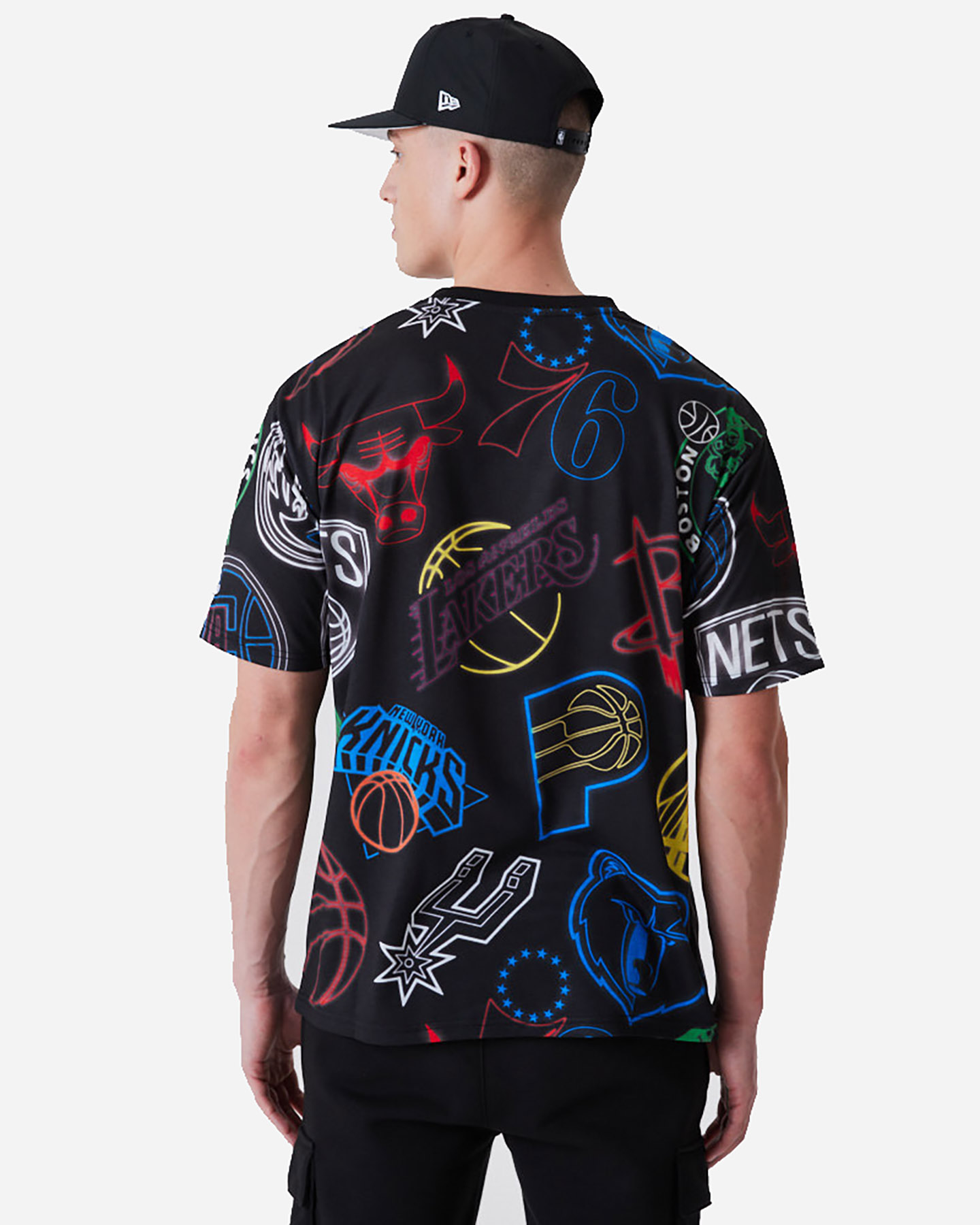 T-shirt NEW ERA NBA AOP NEON M - 2 | Cisalfa Sport