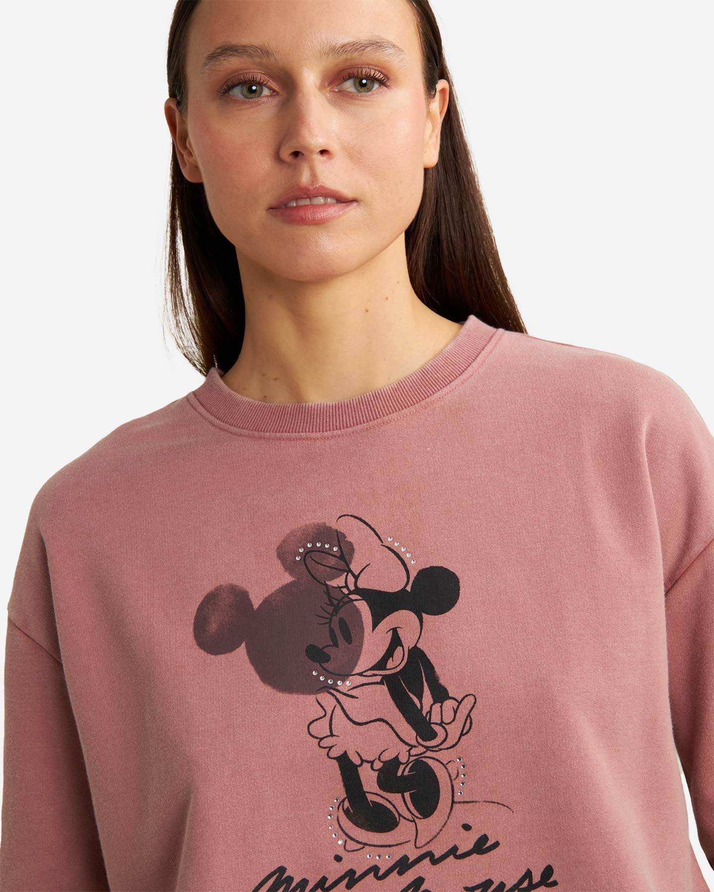 Felpa FREDDY ROUND DELAVE' TOPOLINO W - Rosa - 3 | Cisalfa Sport