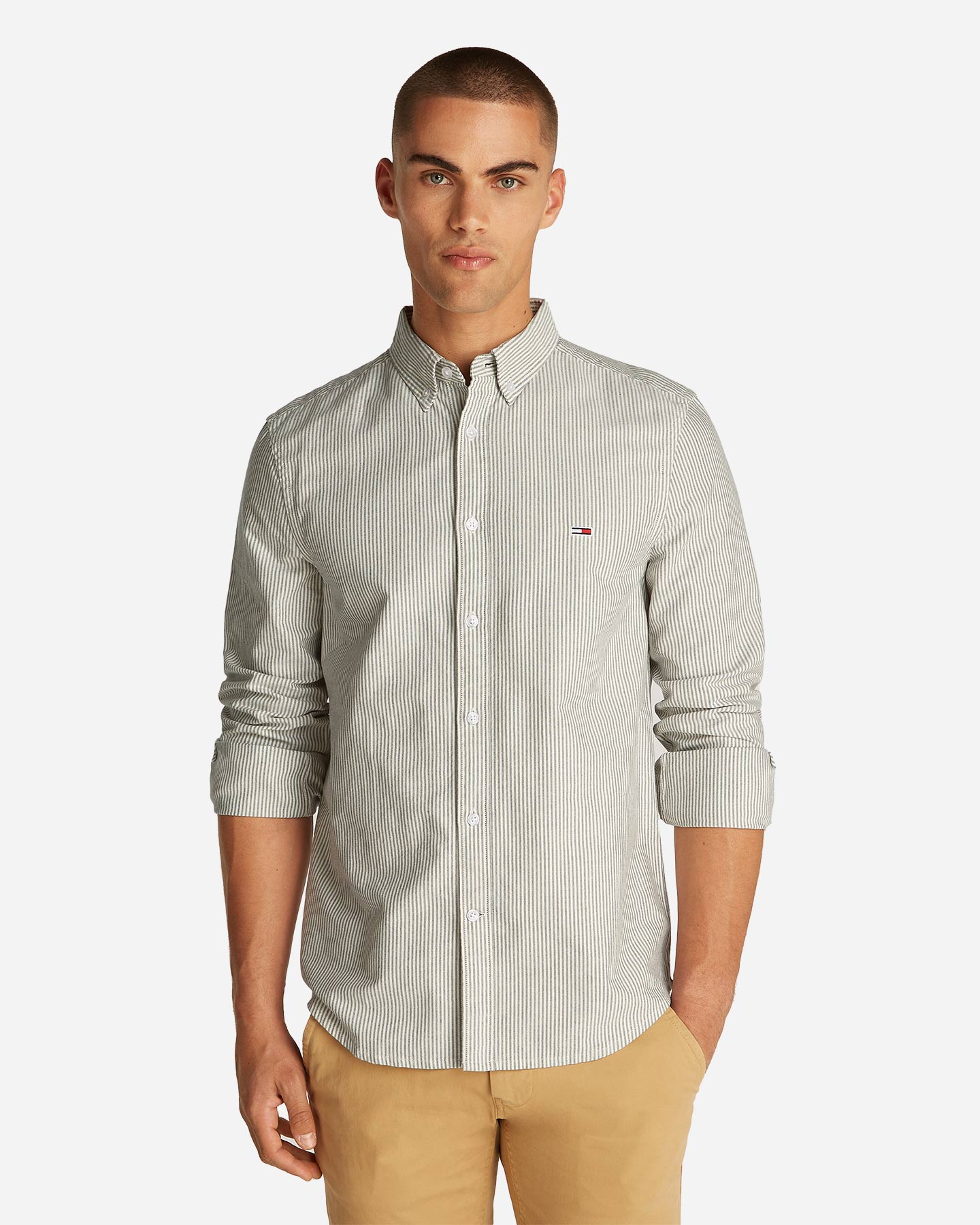 Camicia TOMMY HILFIGER SLIM OXFORD STRIP M - Blu - 2 | Cisalfa Sport