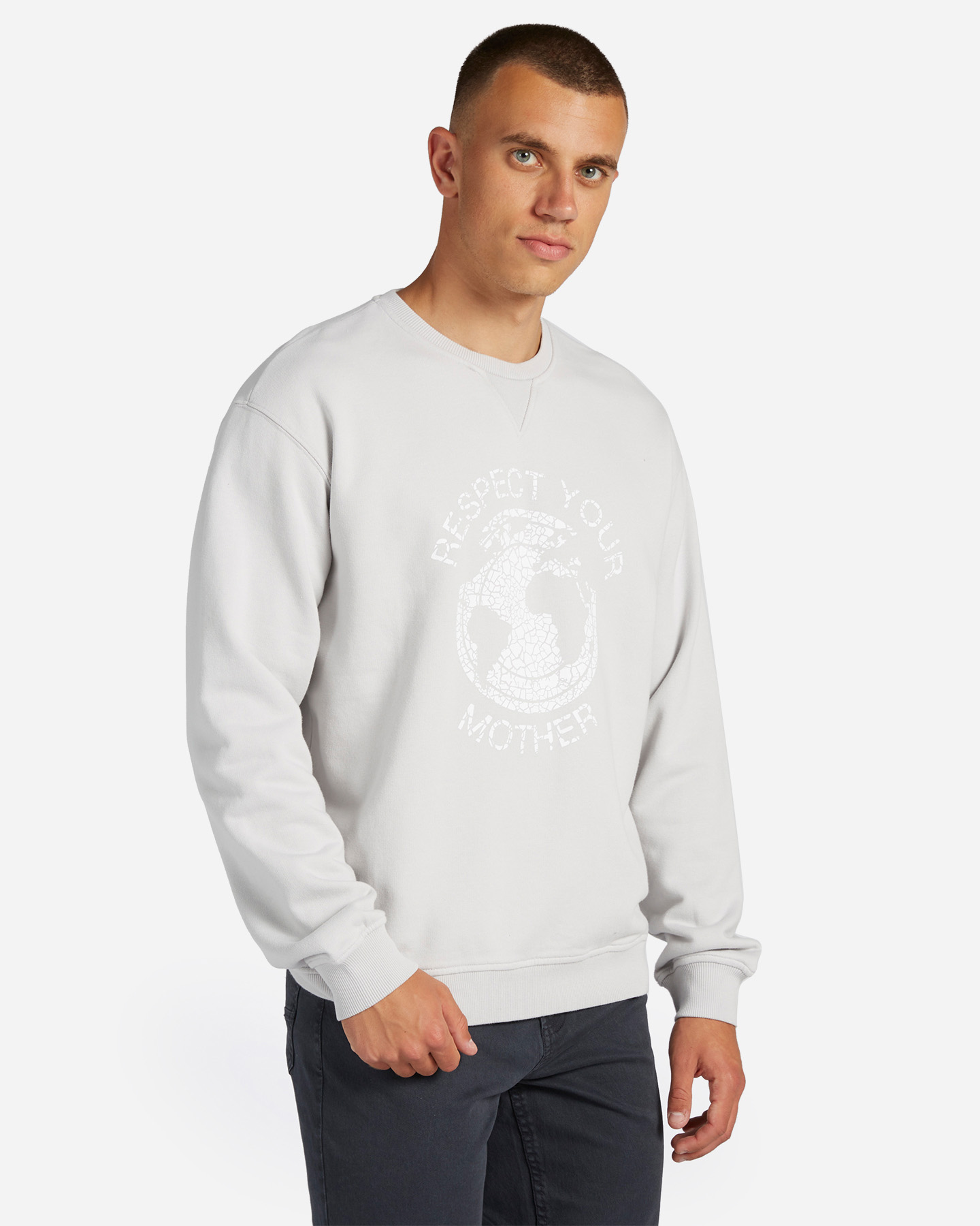 Felpa BEST COMPANY RESPECT YOUR PLANET M - Grigio - 0 | Cisalfa Sport