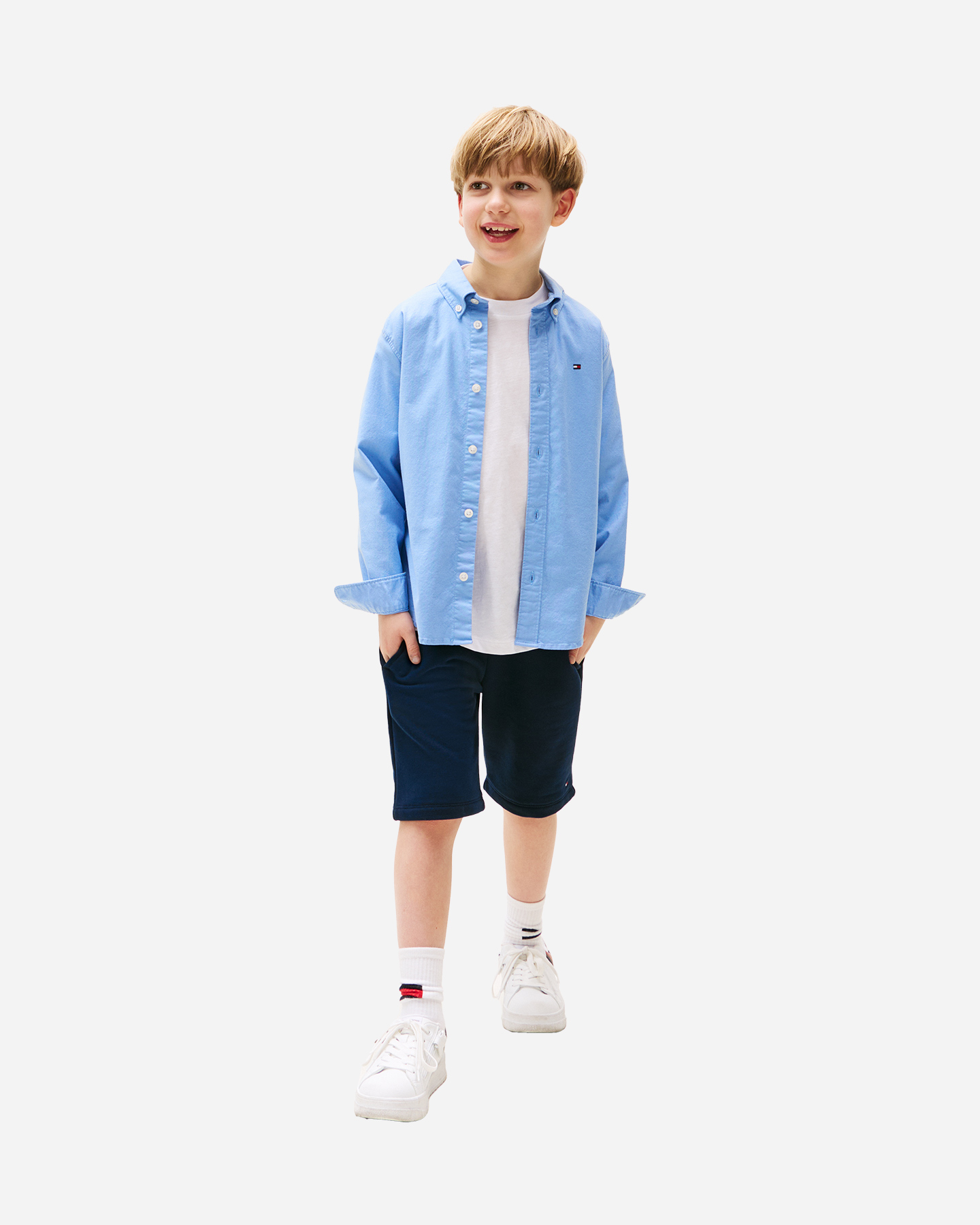 Camicia TOMMY HILFIGER CLASSIC JR - Azzurro - 2 | Cisalfa Sport