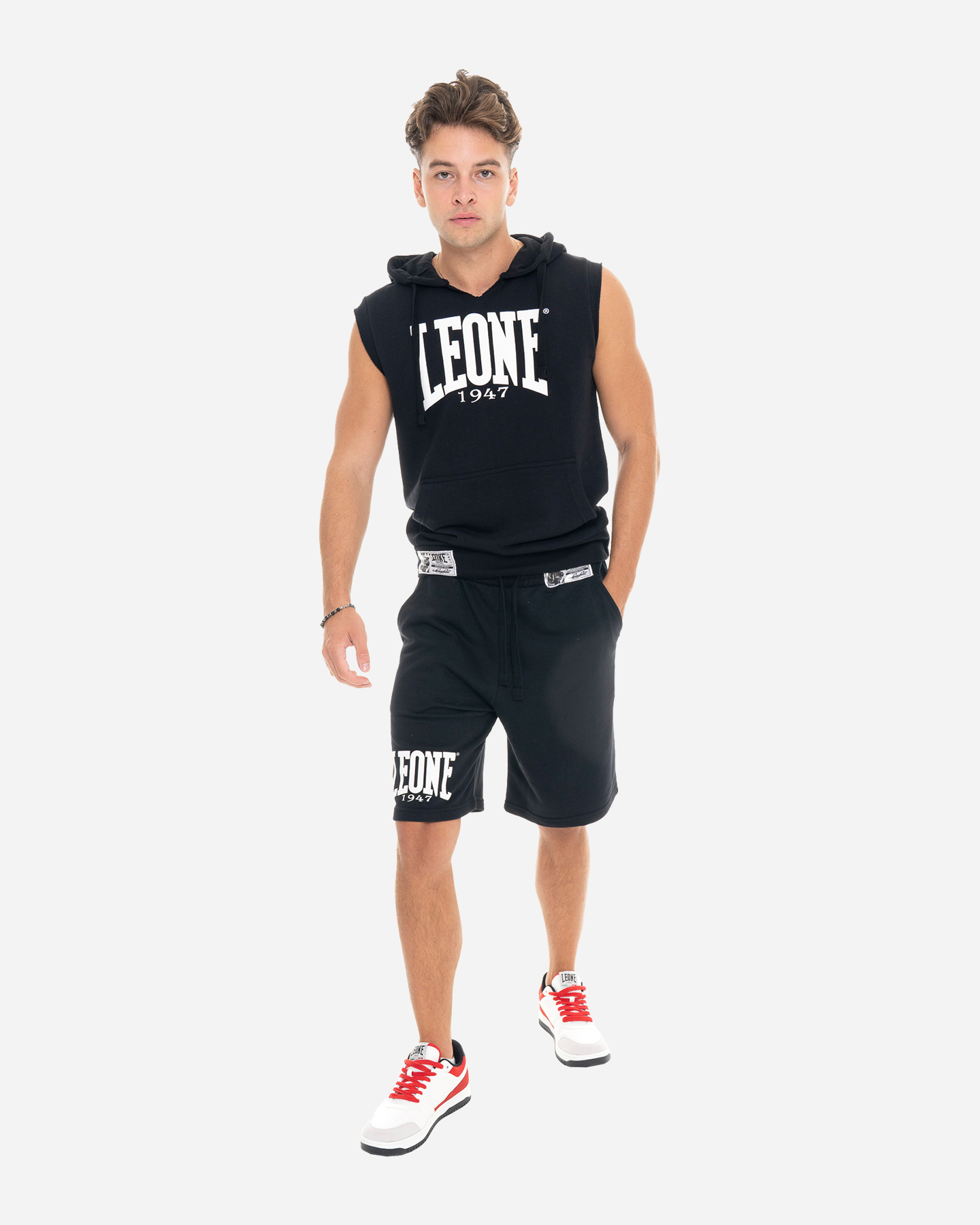 Pantaloncini LEONE BIG LOGO M - Nero - 3 | Cisalfa Sport