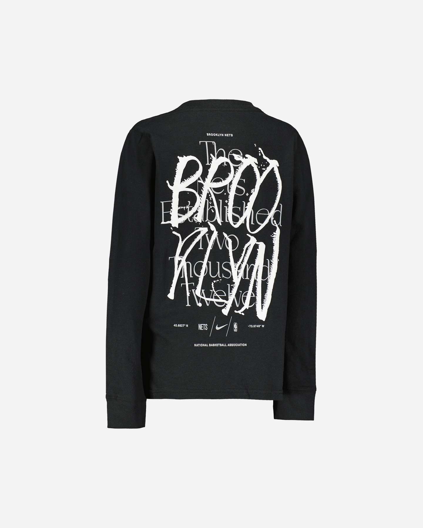 Abbigliamento basket NIKE NBA MAX90 COURTSIDE ENSTABLISH NETS JR - Nero - 1 | Cisalfa Sport