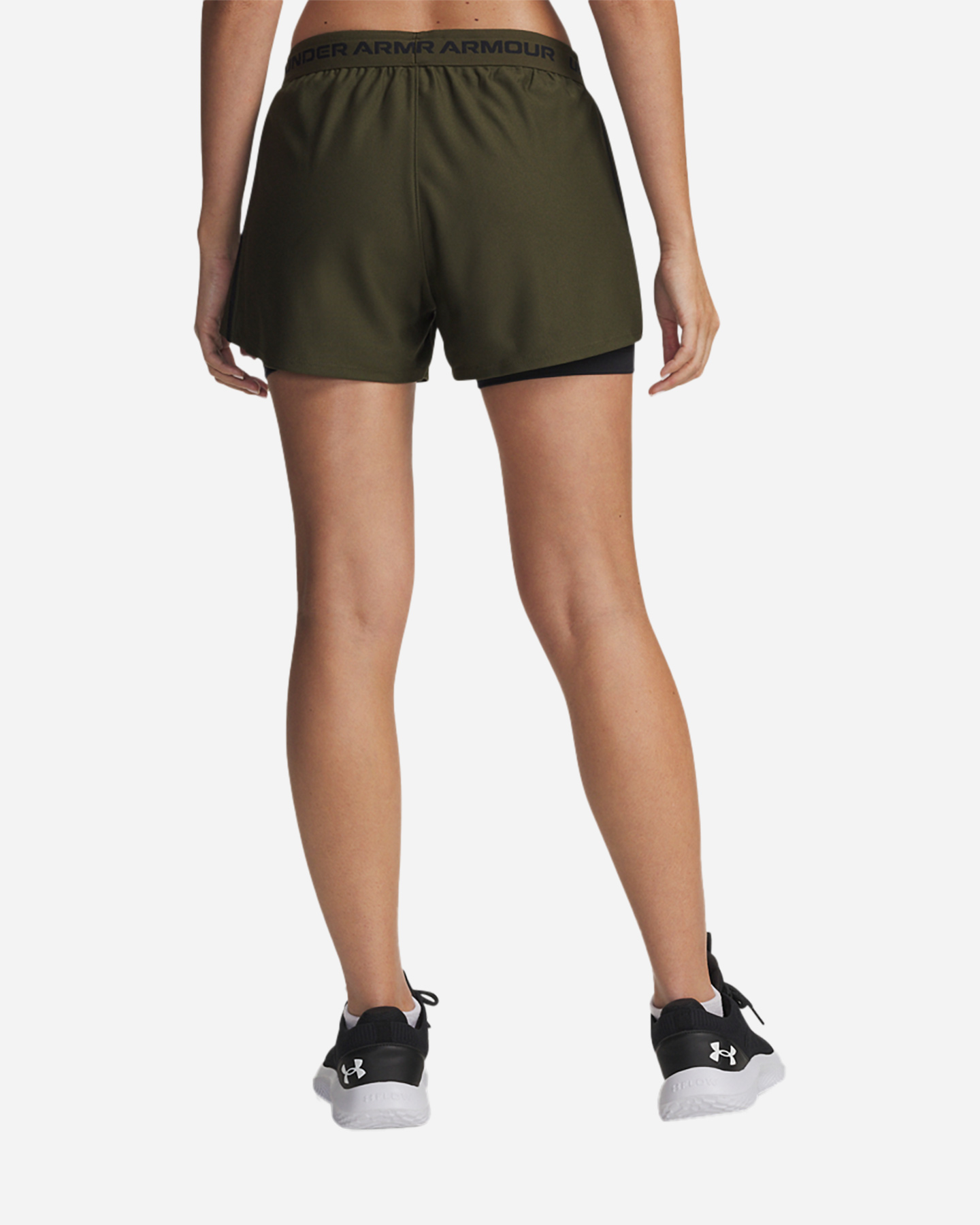 Short training UNDER ARMOUR TECH PLAY UP 2IN1 W - Verde - 1 | Cisalfa Sport