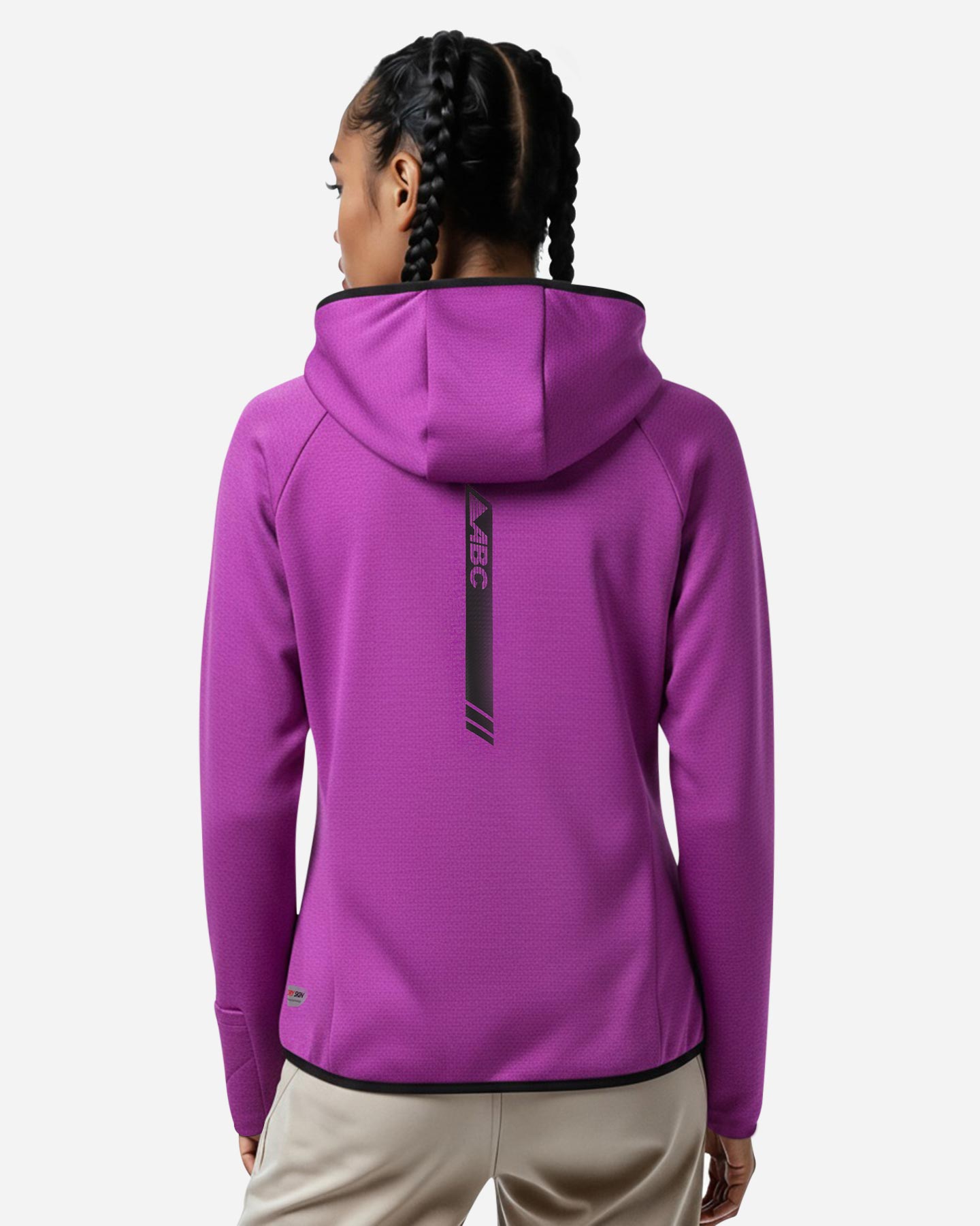 Maglia running ABC TECH W - Viola - 4 | Cisalfa Sport