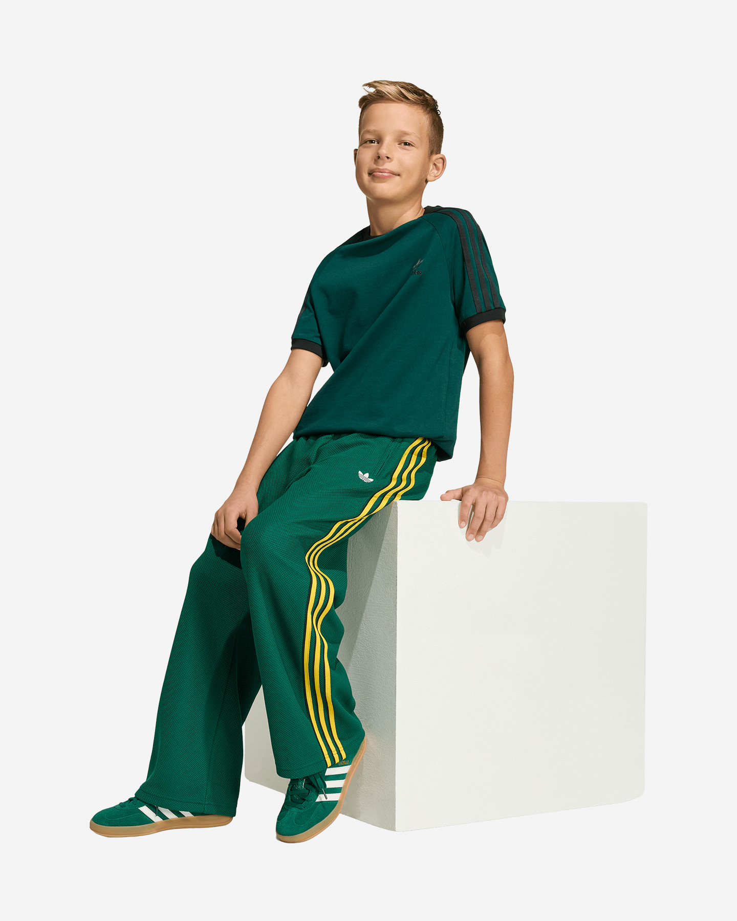 Pantalone ADIDAS FIREBIRD JR - Verde - 3 | Cisalfa Sport
