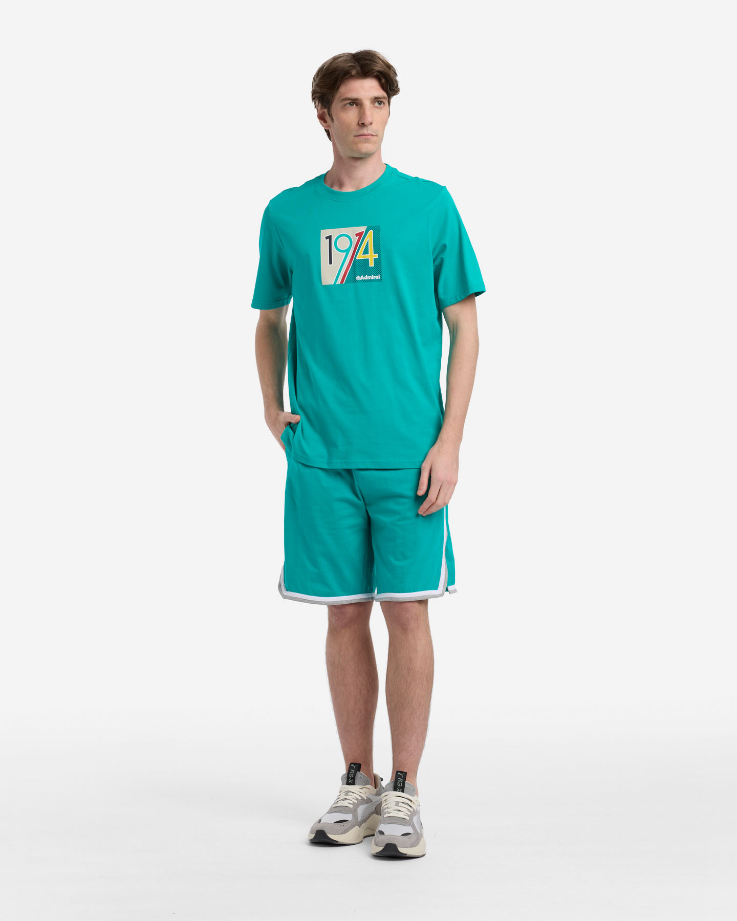 T-shirt ADMIRAL ESSENTIAL COLLEGE M - Verde - 2 | Cisalfa Sport