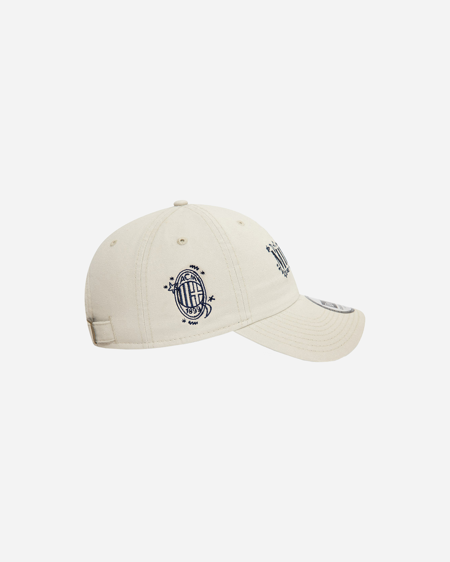 Accessorio calcio ufficiale NEW ERA AC MILAN SRIBBLE 9TWENTY M - Beige - 4 | Cisalfa Sport