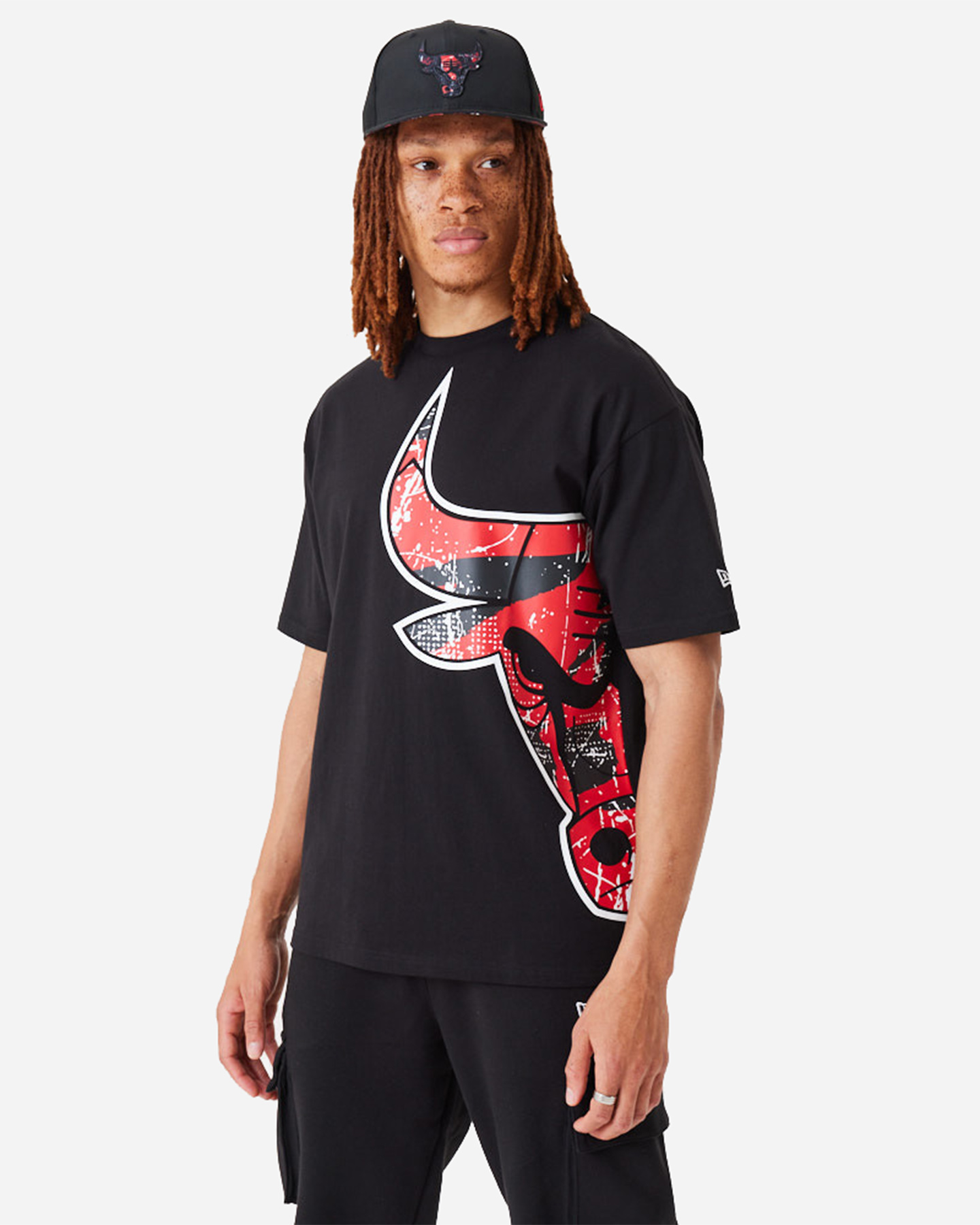 T-shirt NEW ERA LARGE LOGO CHICAGO BULLS  - Nero - 0 | Cisalfa Sport