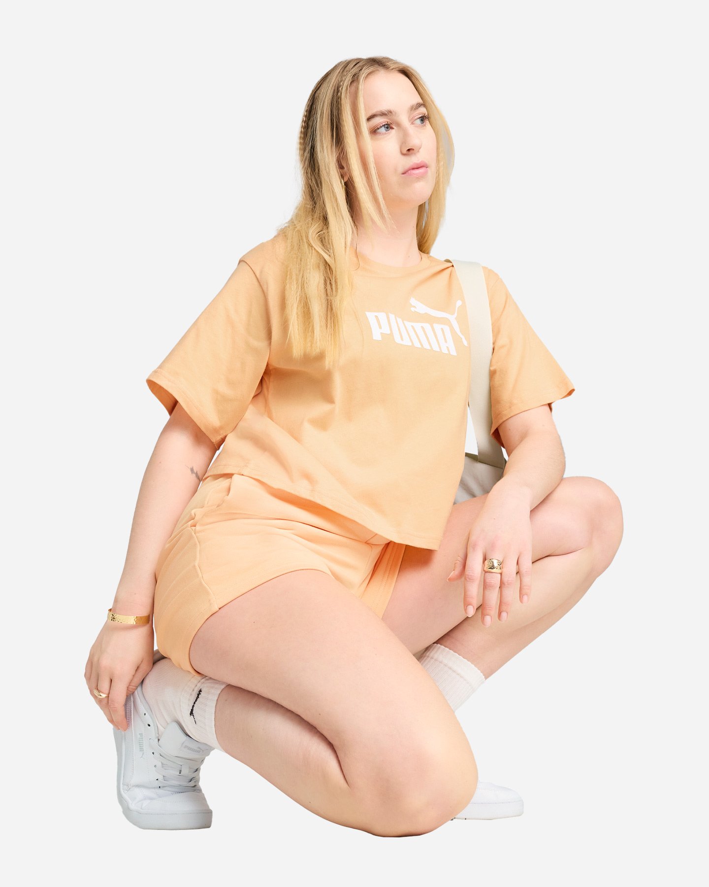 T-shirt PUMA ESSENTIALS BIG LOGO W - Giallo - 3 | Cisalfa Sport