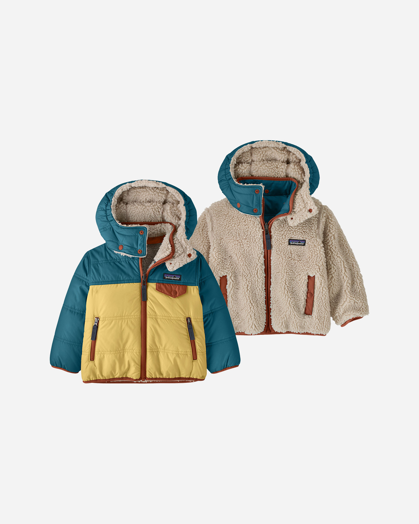 Giacca outdoor PATAGONIA REVERSIBLE TRIBBLES JR - Beige - 3 | Cisalfa Sport