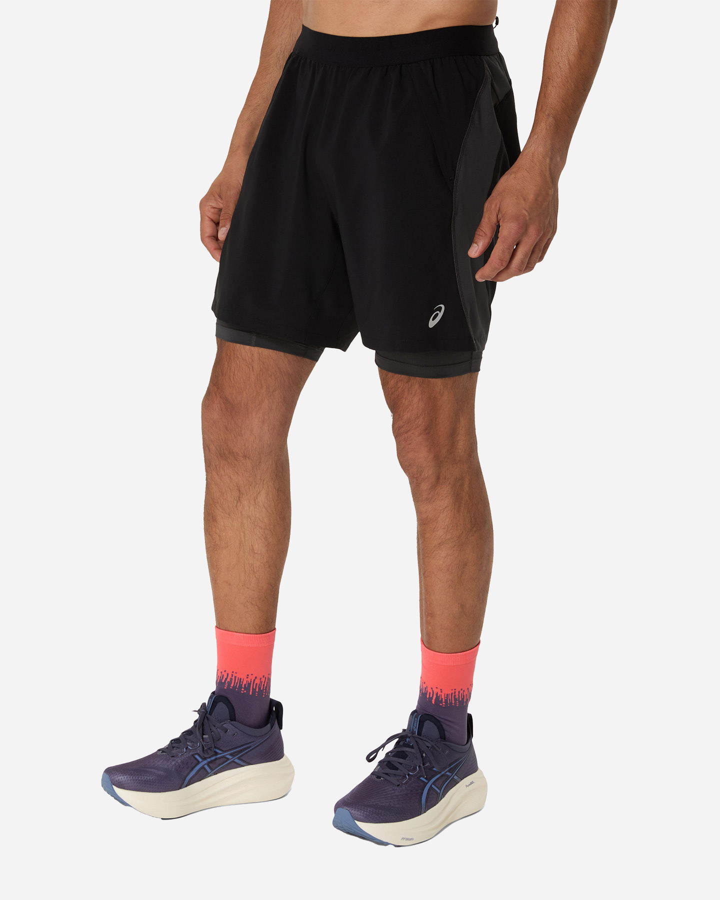 Short running ASICS ROAD 2N1 M - Nero - 1 | Cisalfa Sport