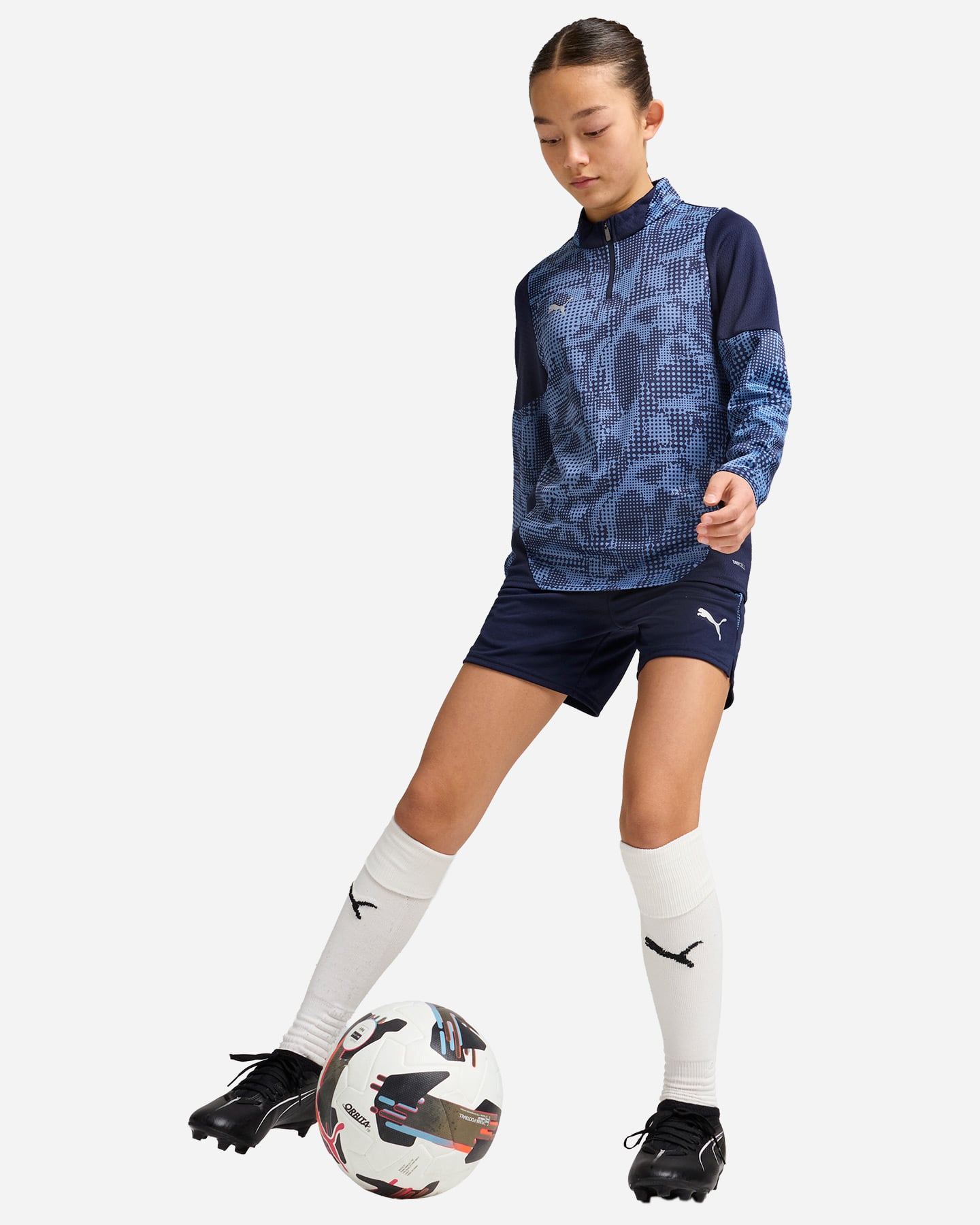 Pantaloncini calcio PUMA TEAMCUP JR - Blu Navy - 4 | Cisalfa Sport