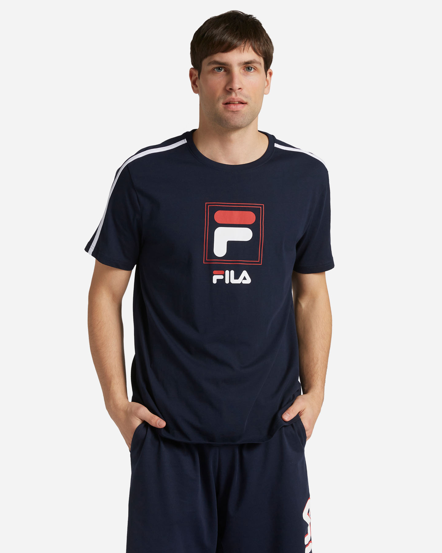 fila logo box m - t-shirt - uomo