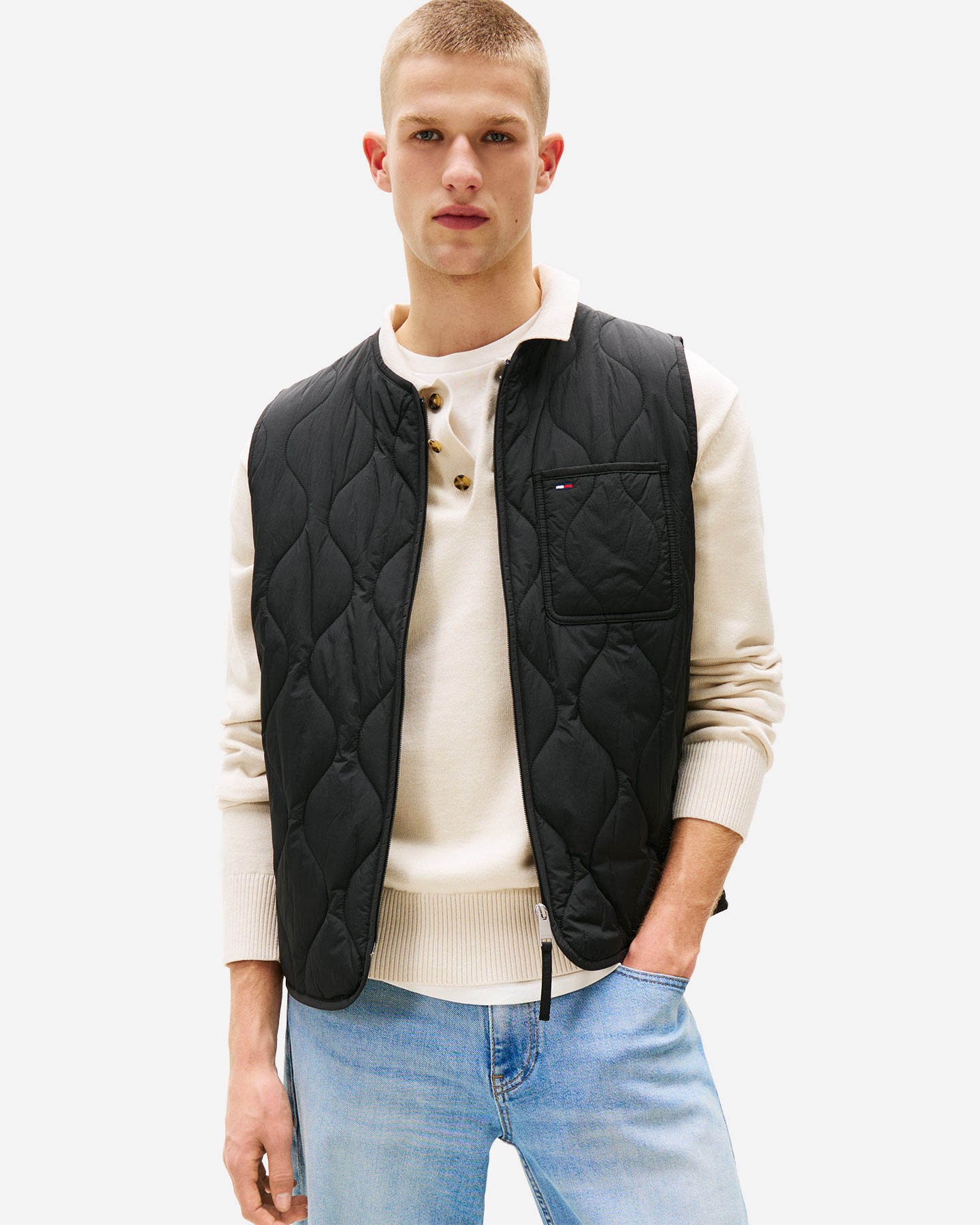Gilet TOMMY HILFIGER QUILTED M - Nero - 3 | Cisalfa Sport