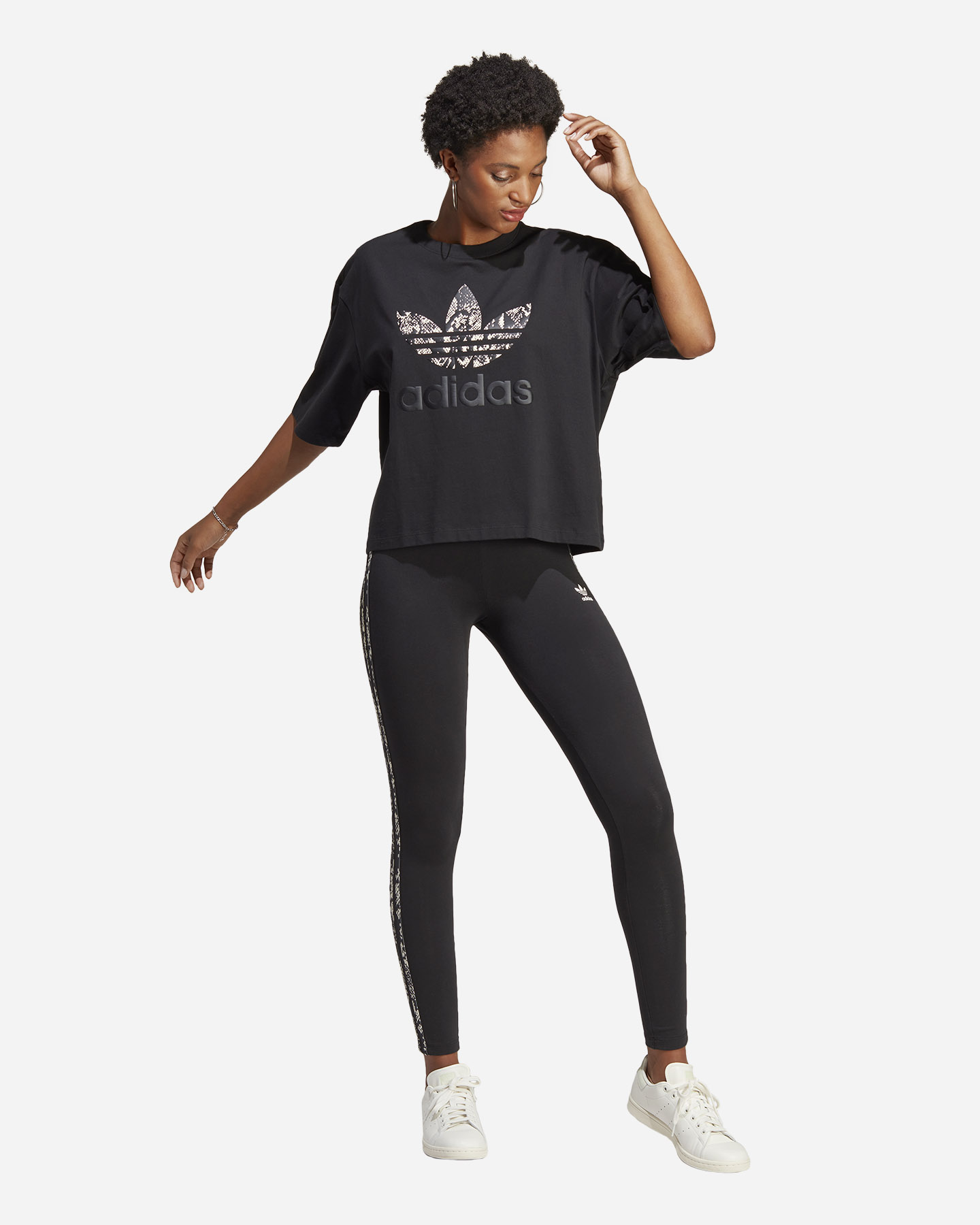 T-shirt ADIDAS ORIGINAL TREFOIL W - Nero - 5 | Cisalfa Sport