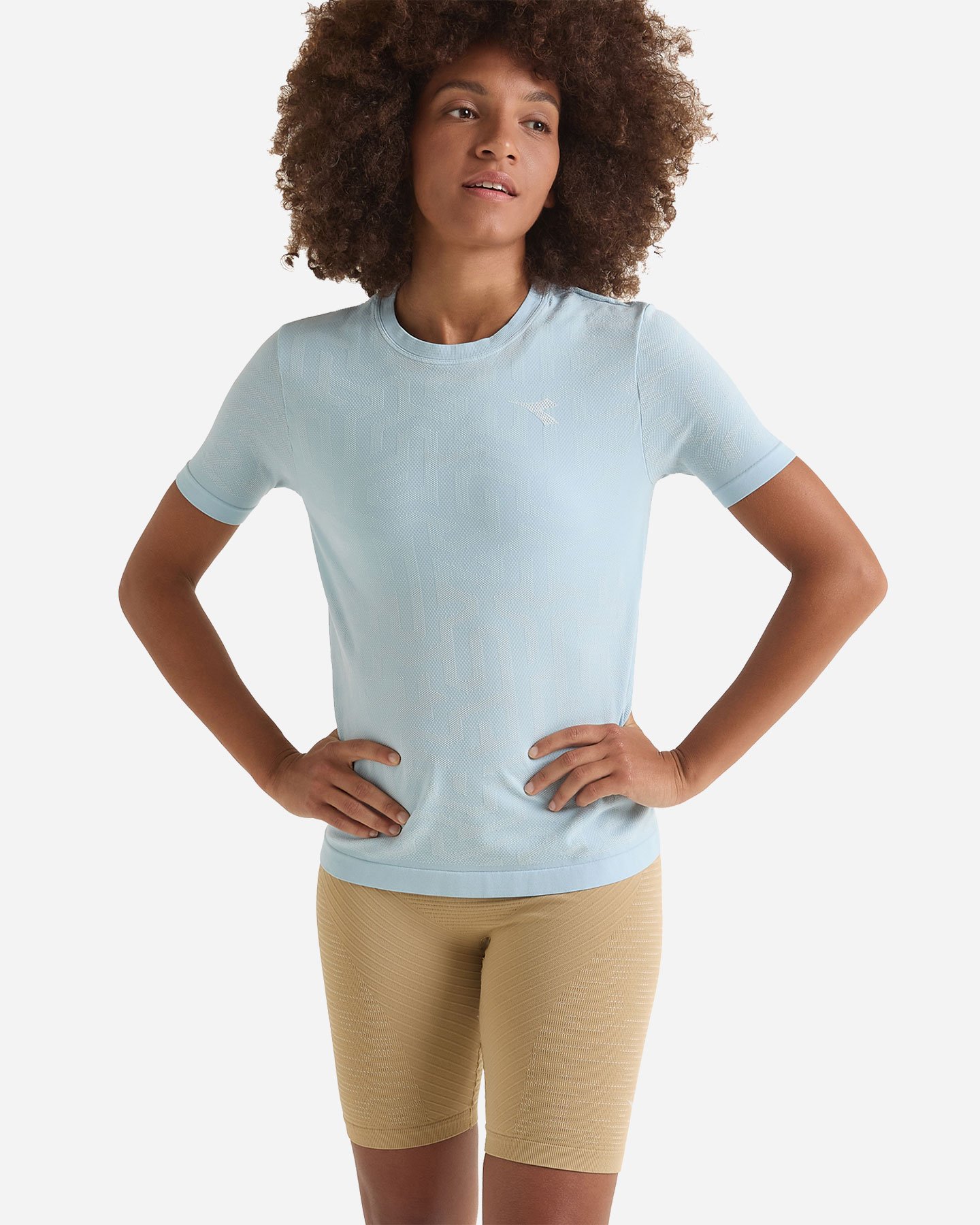 T-shirt running DIADORA STRATOUNO SKIN FRIENDLY W - Azzurro - 1 | Cisalfa Sport