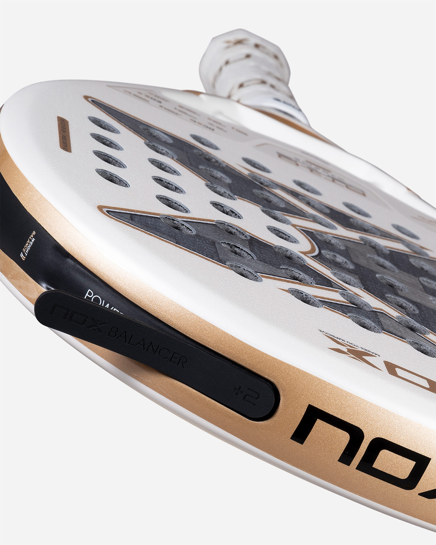 Racchetta padel performance NOX AT10 GENIUS 12K ALUM XTREM 2026 BY AGUSTIN  - Bianco - 4 | Cisalfa Sport