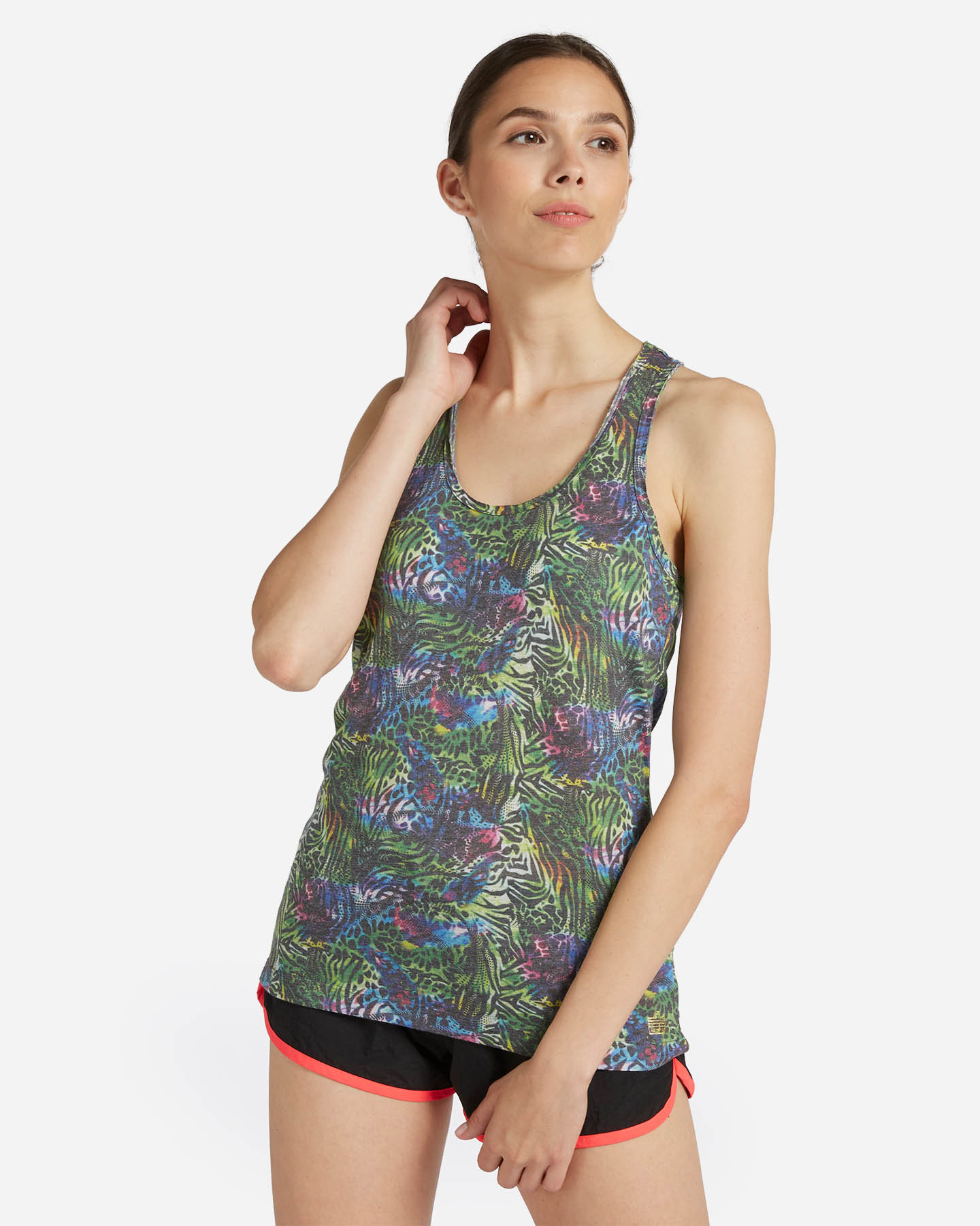 T-shirt ADMIRAL ST PAVONE ANIMALIER W - Verde - 0 | Cisalfa Sport