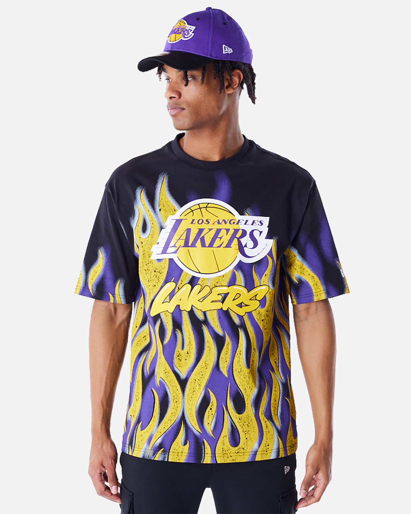 Abbigliamento basket NEW ERA FLAME LAKERS M - Nero - 0 | Cisalfa Sport