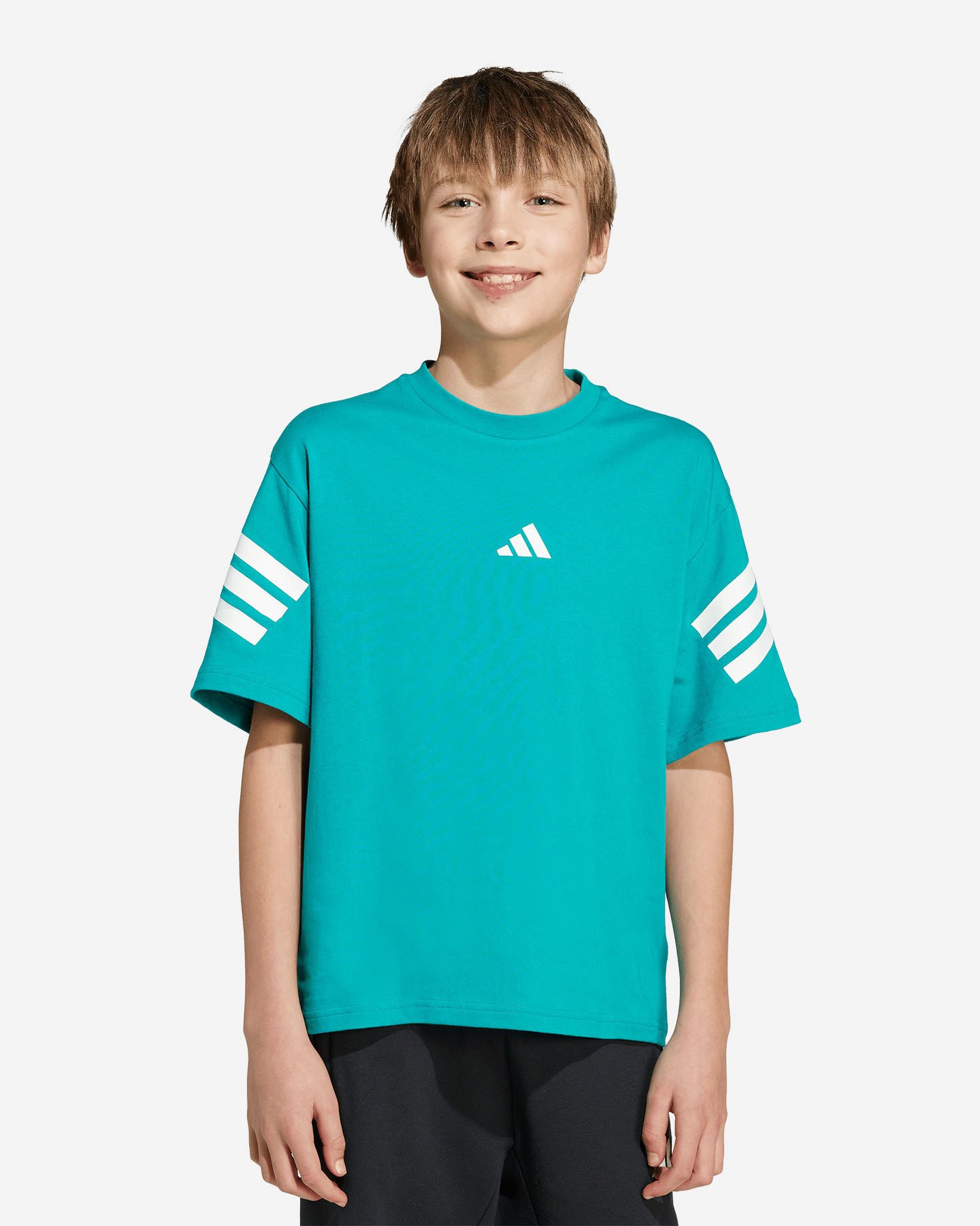 T-shirt ADIDAS 3STRIPES JR - Verde - 1 | Cisalfa Sport