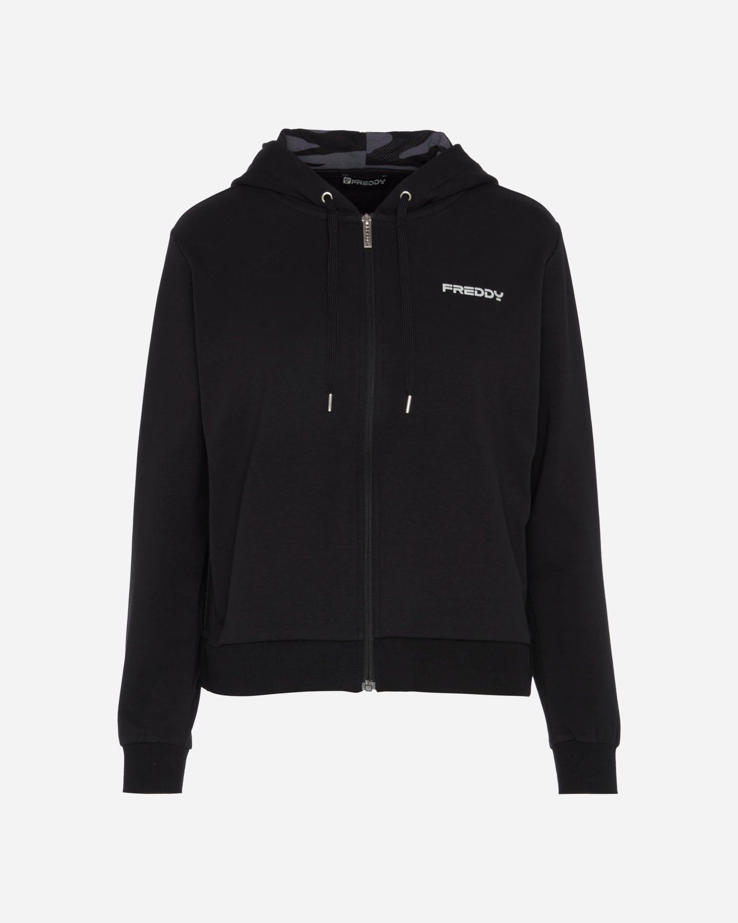 Freddy Crop Small Logo W - Felpa - Donna - Nero