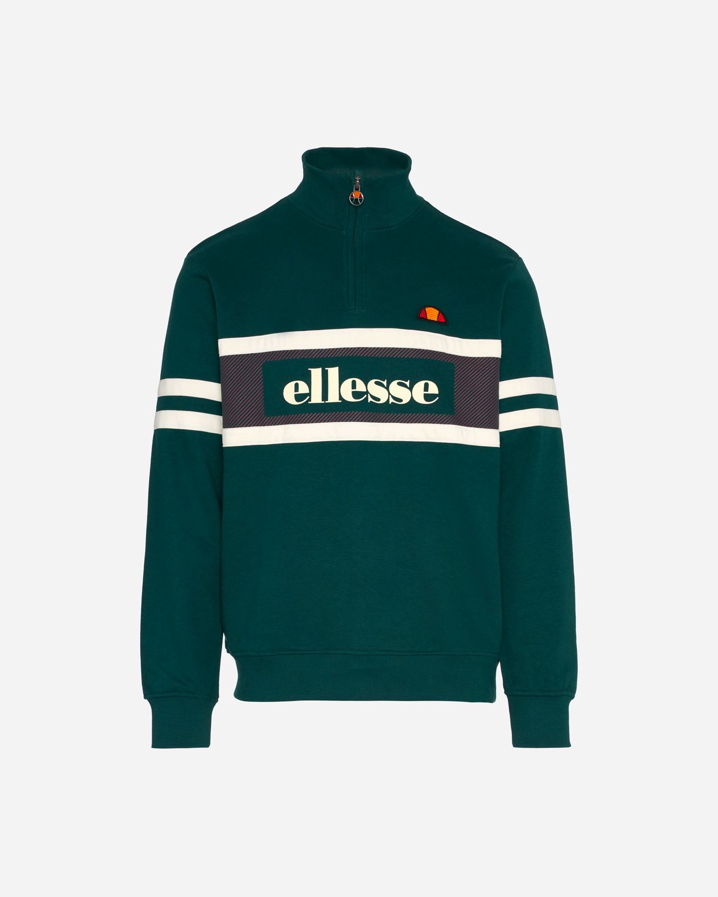 Felpa ELLESSE HALF ZIP M - Verde - 5 | Cisalfa Sport
