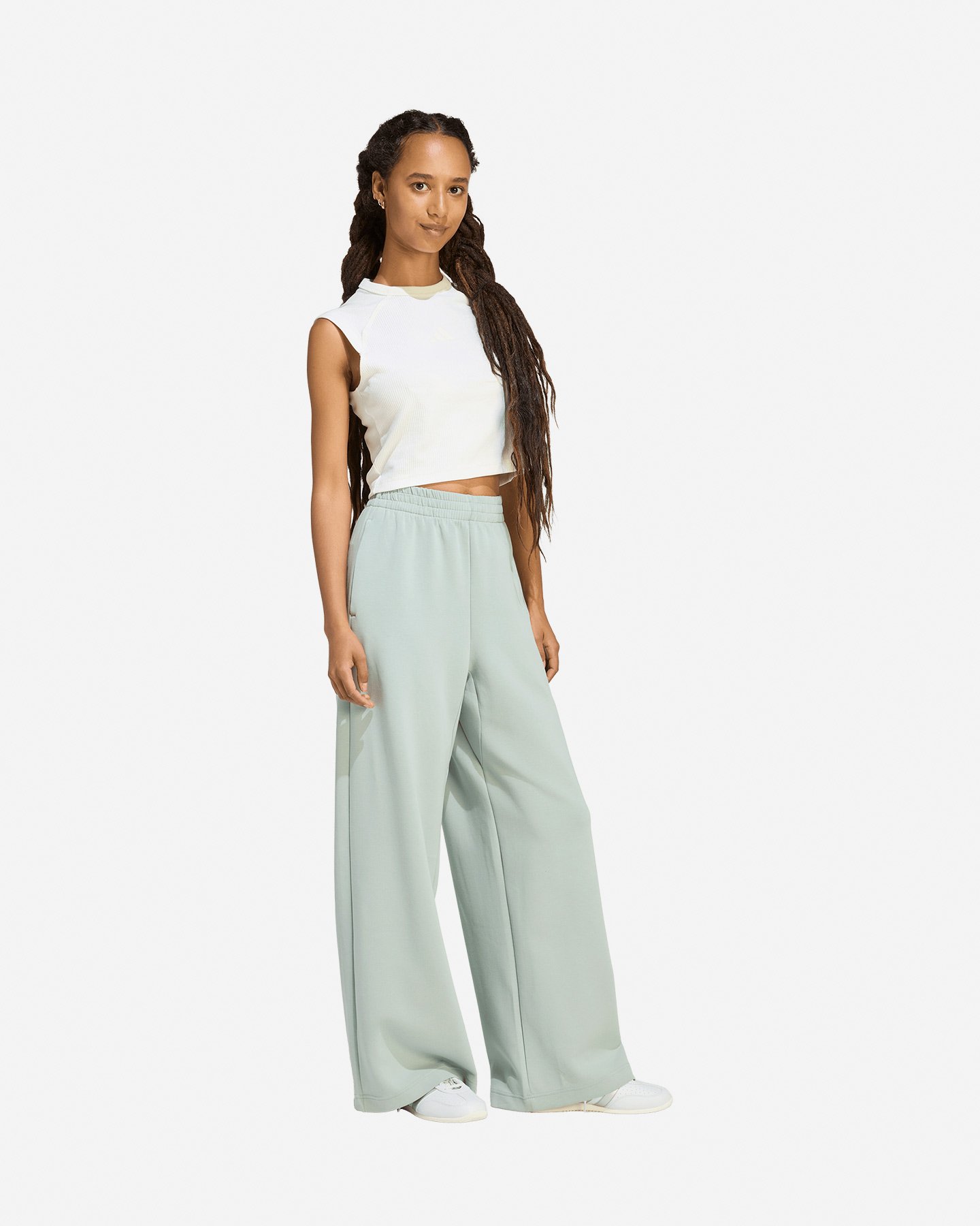 Pantalone ADIDAS SOFT LUX STRAIGHT W - Azzurro - 3 | Cisalfa Sport