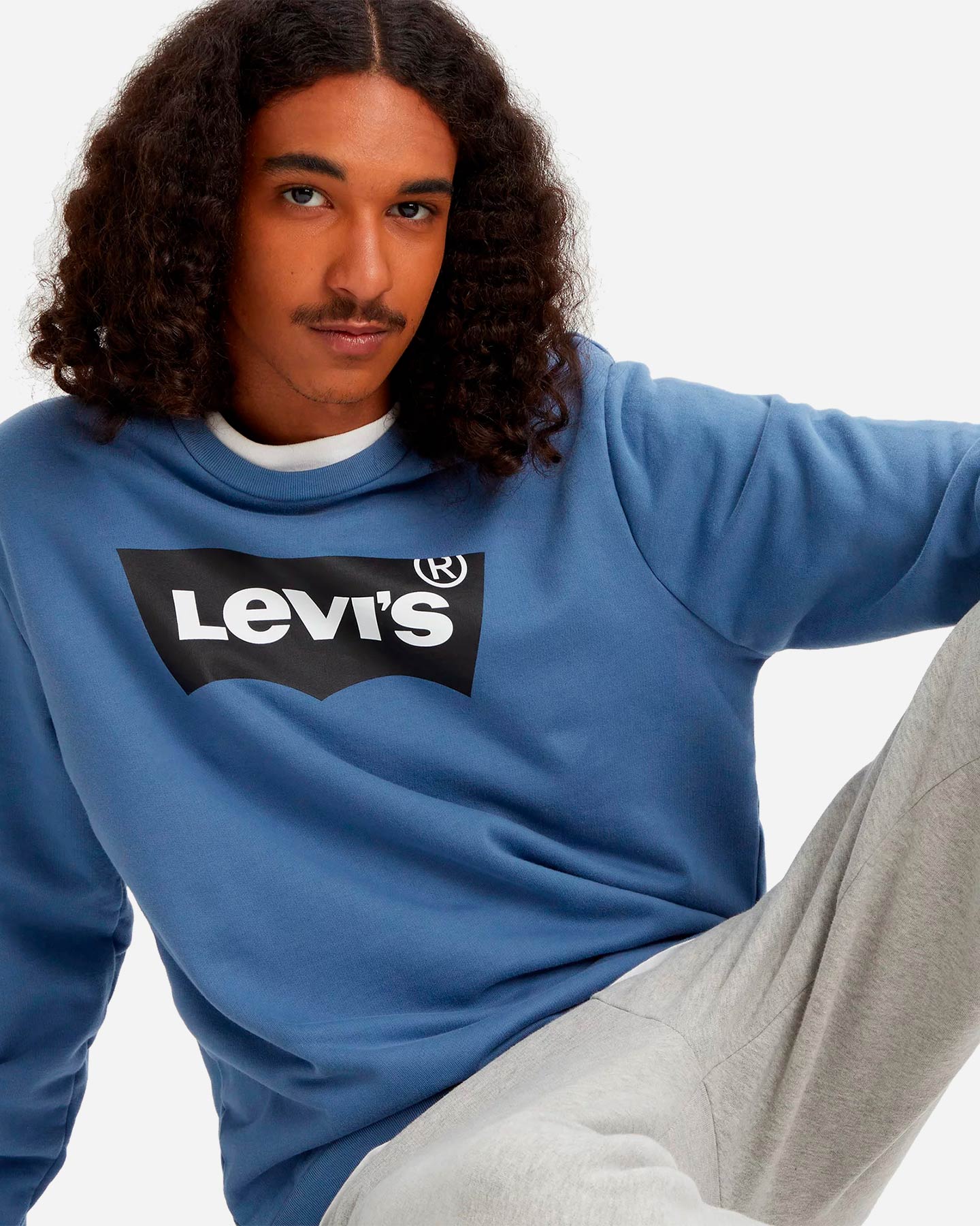 Felpa LEVI'S BATWING M - Blu - 4 | Cisalfa Sport
