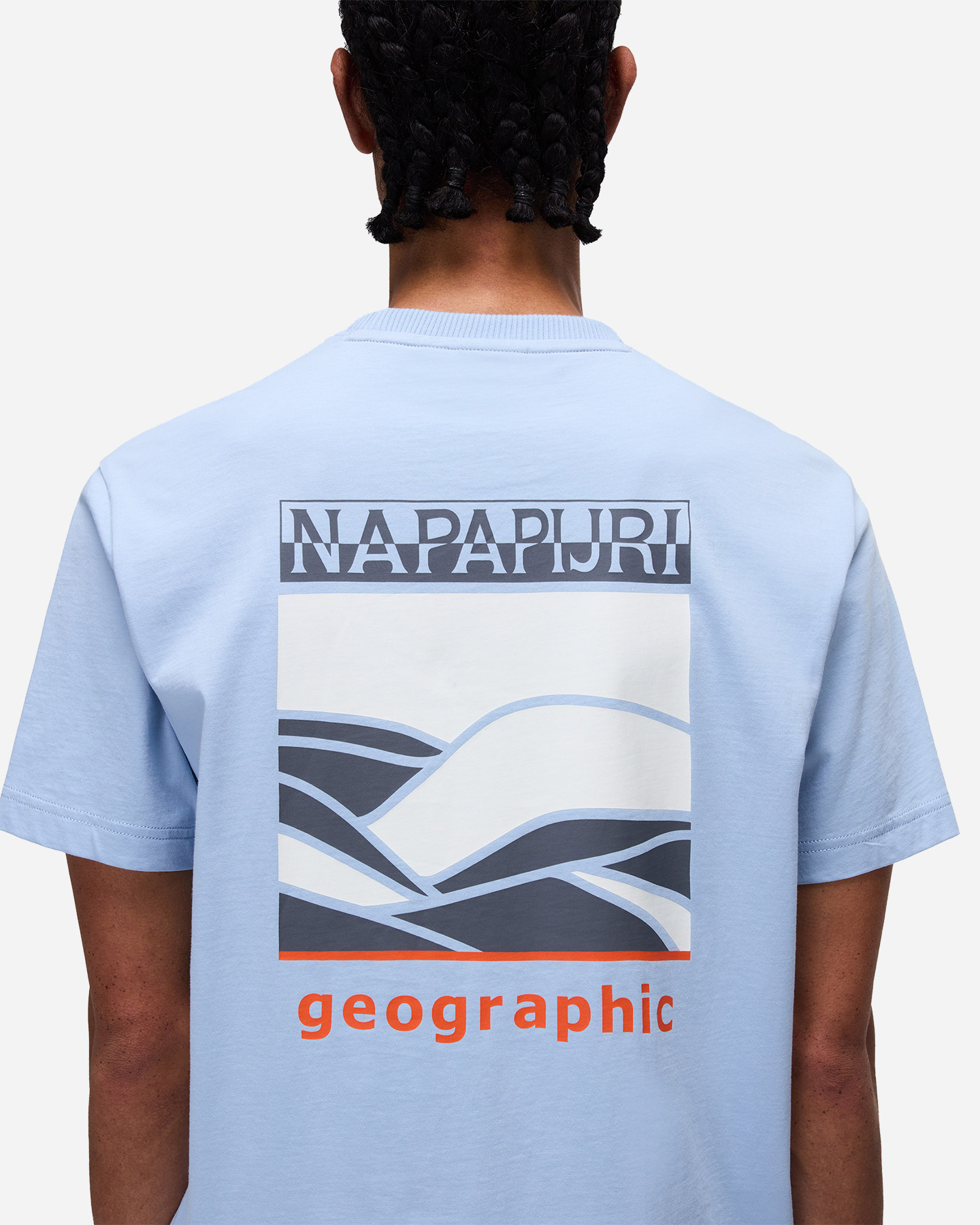 T-shirt NAPAPIJRI GRAPHIC BACK M - Azzurro - 5 | Cisalfa Sport