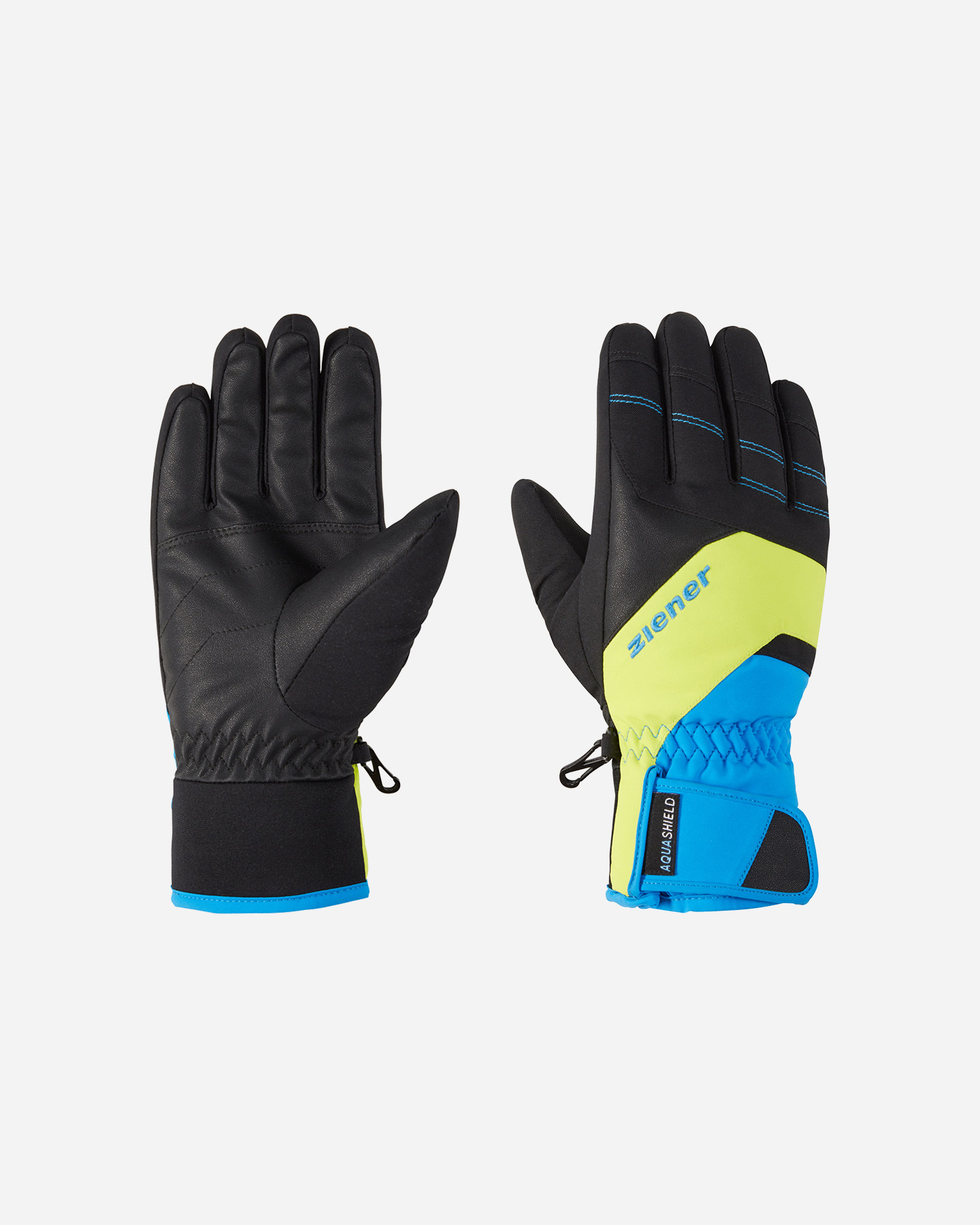 Guanti sci ZIENER BICOLOR JR - Blu - 0 | Cisalfa Sport