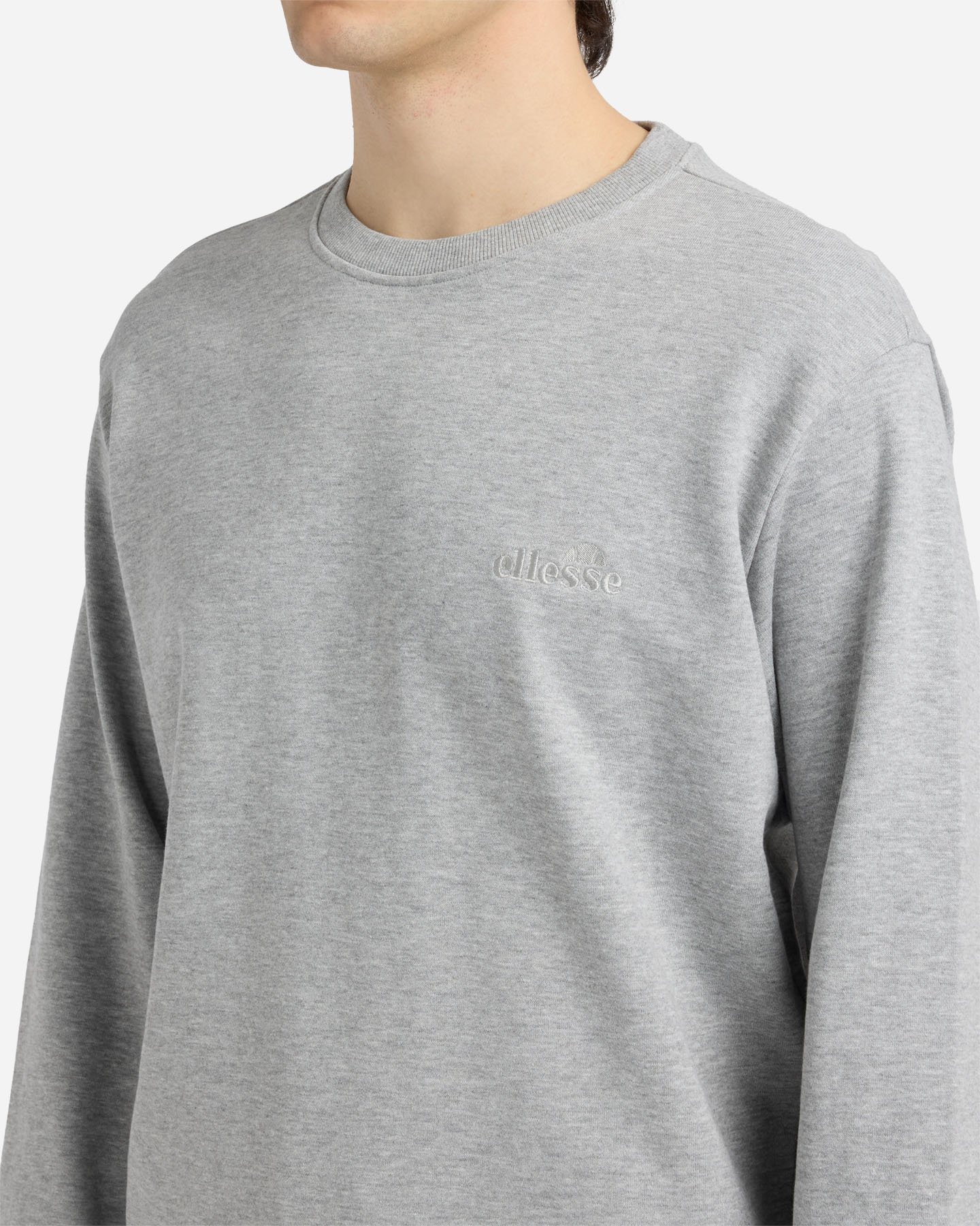 Felpa ELLESSE TERRY SMALL LOGO M - Grigio - 5 | Cisalfa Sport