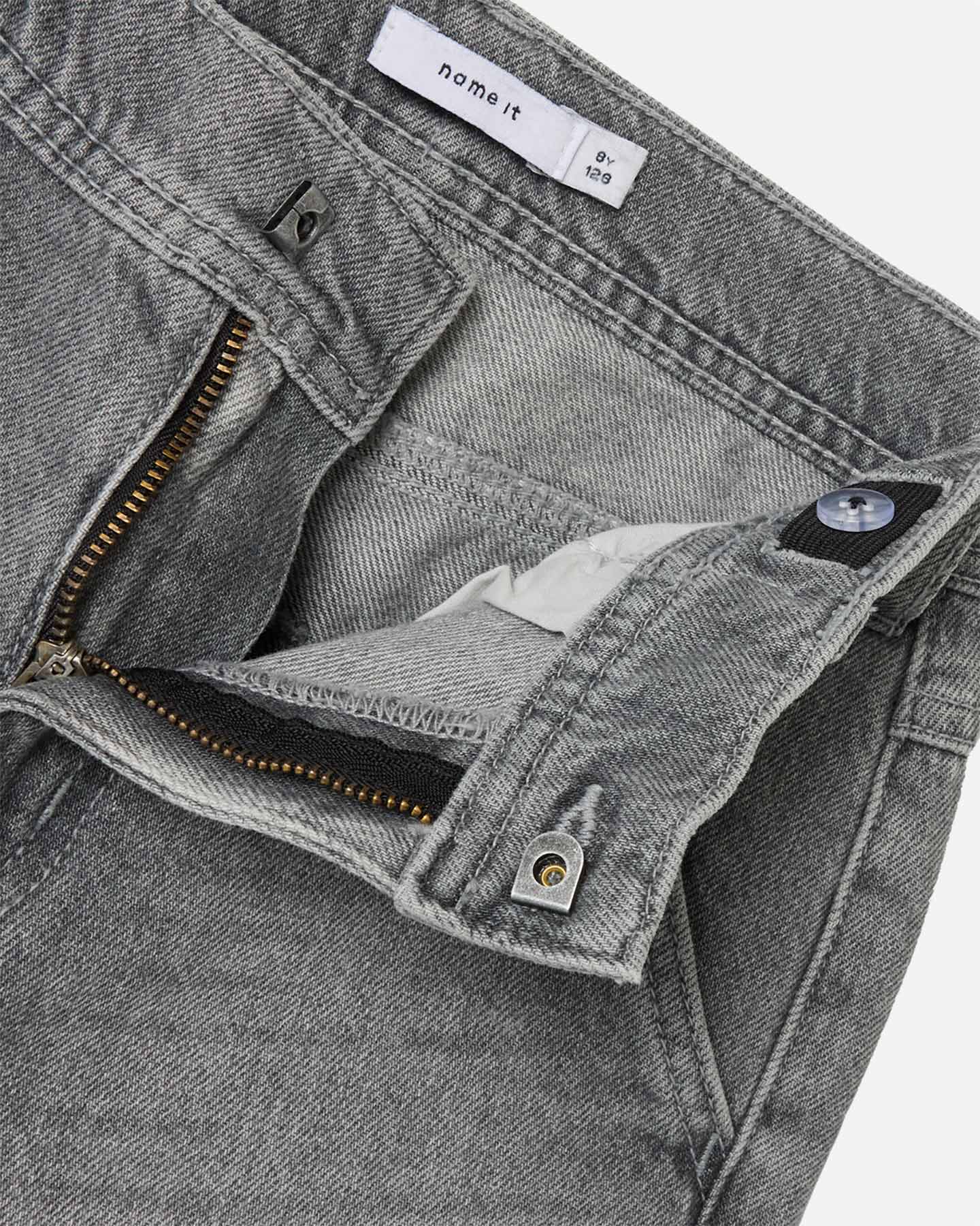 Jeans NAME IT WORKER STRAIGHT JR - Grigio - 2 | Cisalfa Sport