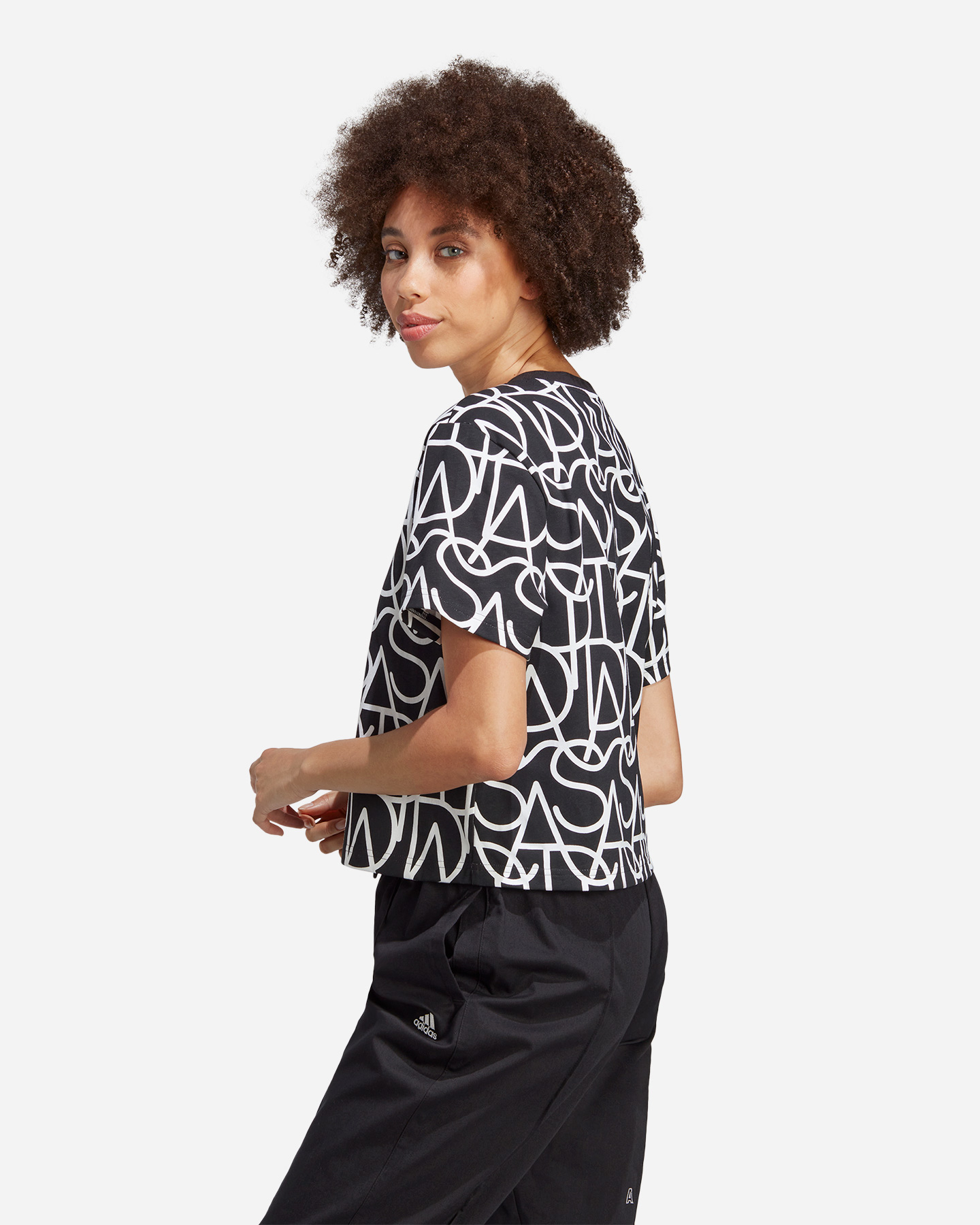 T-shirt ADIDAS ALL OVER W - Nero - 3 | Cisalfa Sport