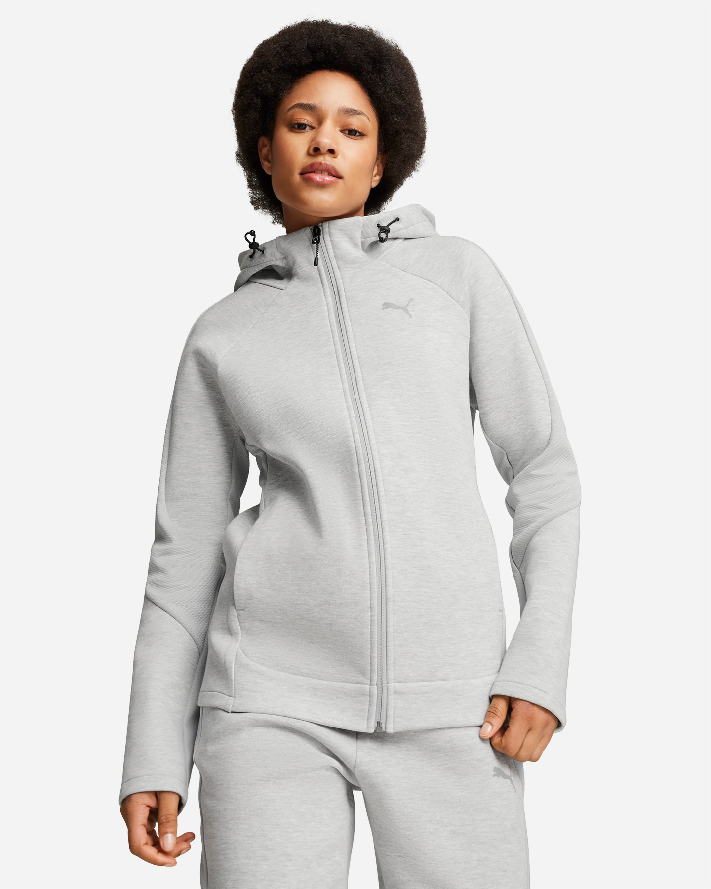 Felpa PUMA EVOSTRIPE W - Grigio - 2 | Cisalfa Sport