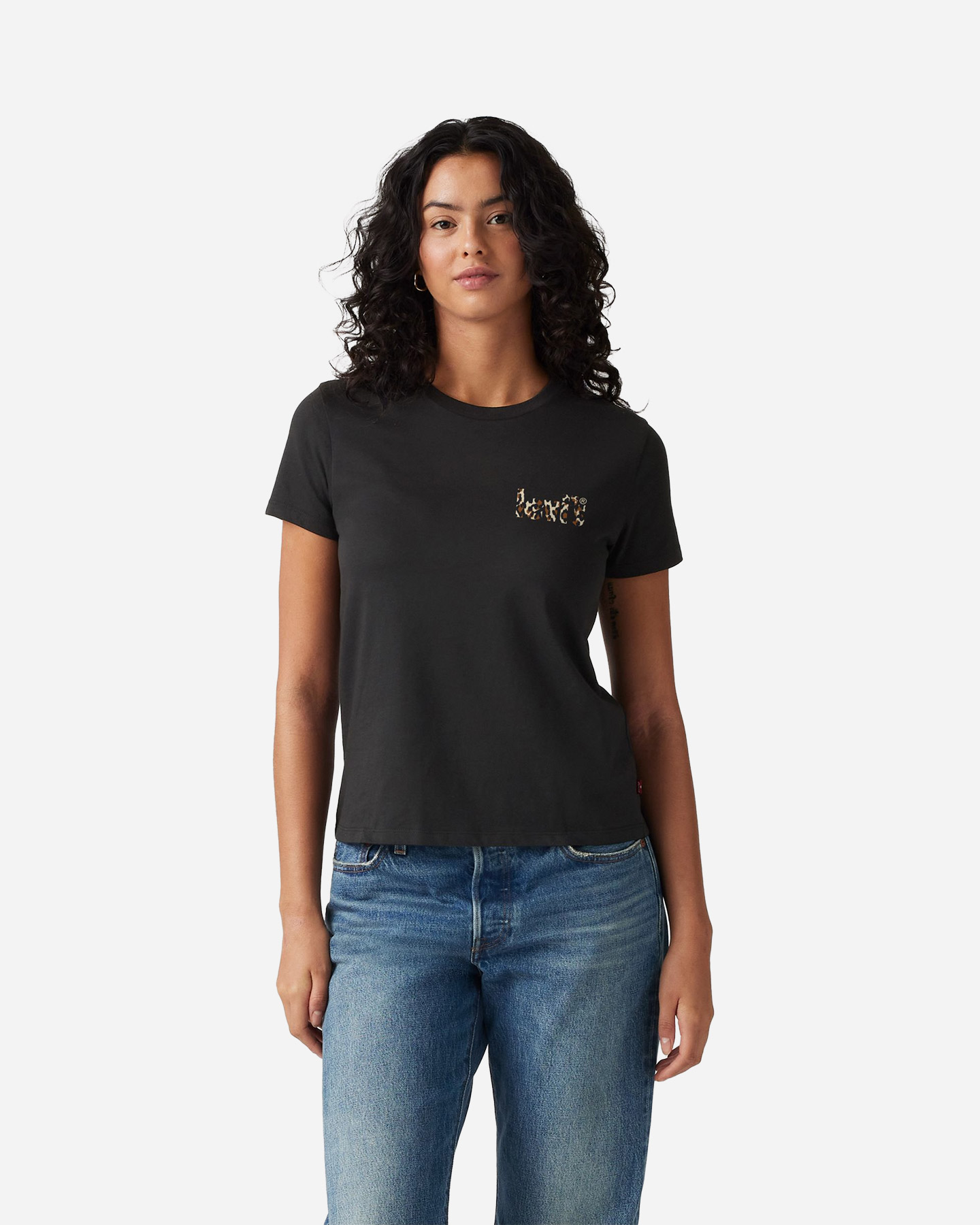 T-shirt LEVI'S LOGO CHEST LEOPARD W - Nero - 1 | Cisalfa Sport