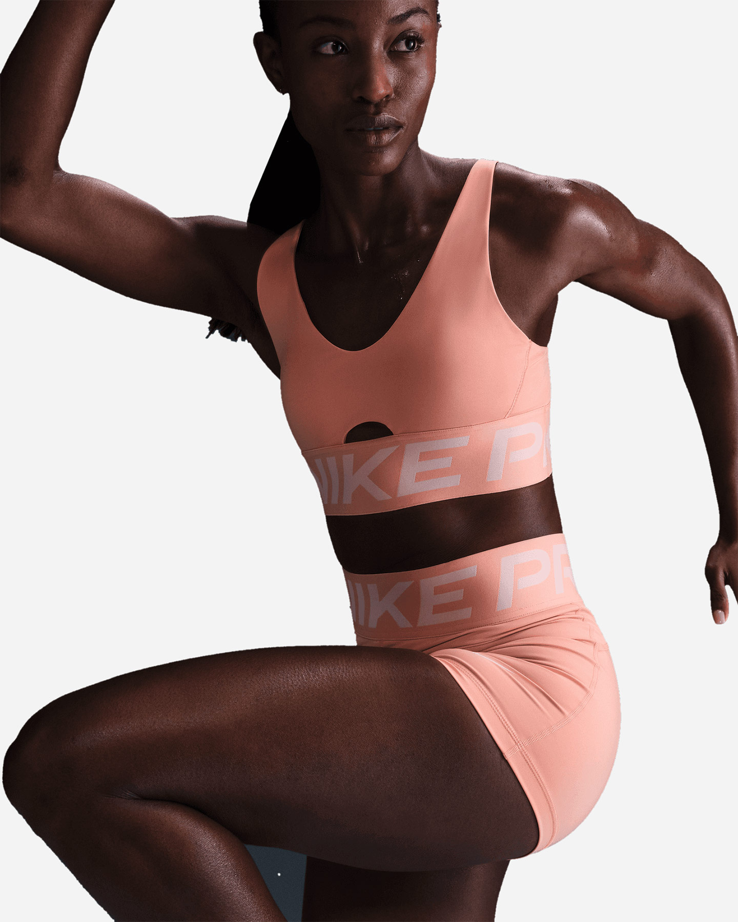 Bra training NIKE PRO INDY W - Arancione - 3 | Cisalfa Sport