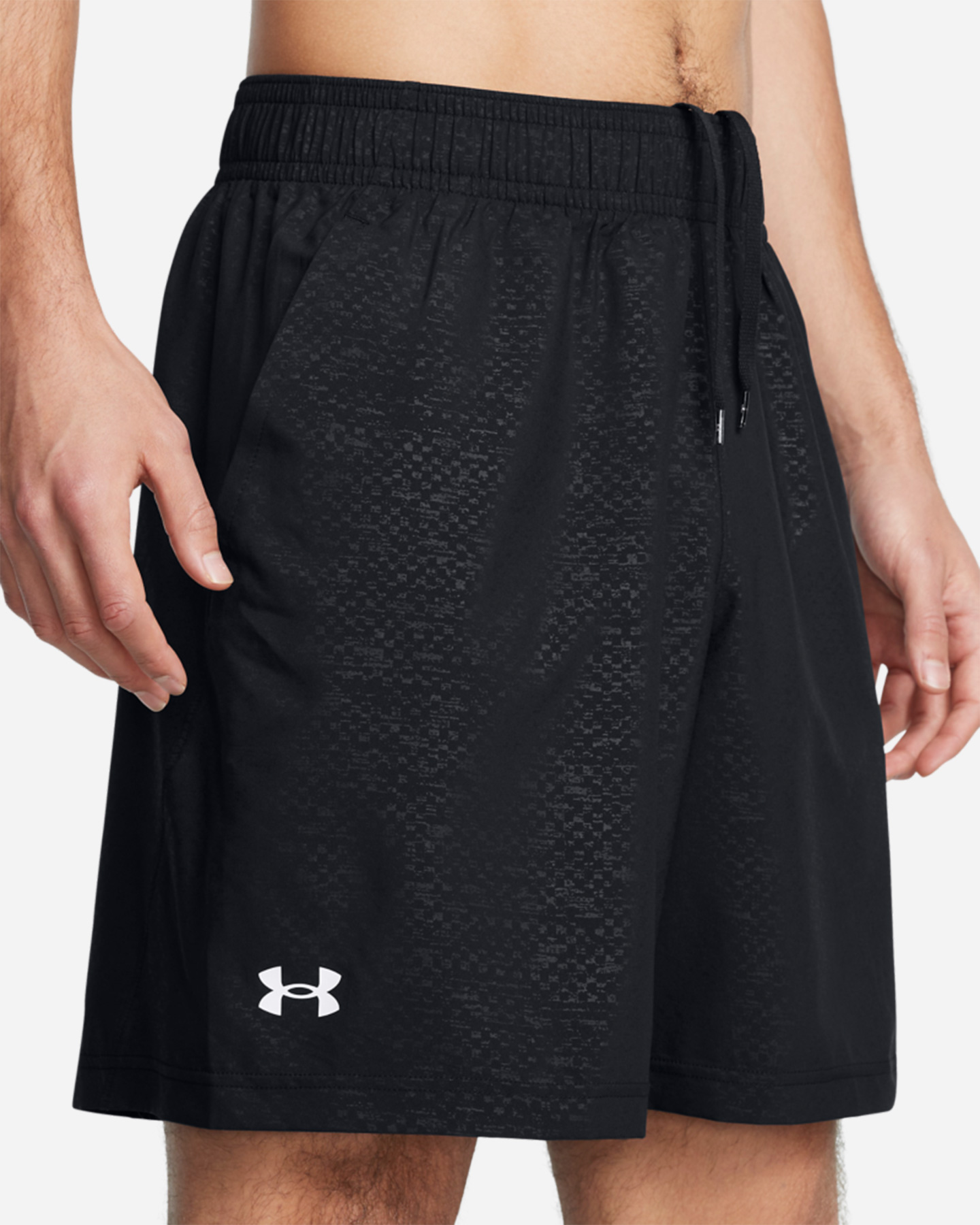 Pantalone training UNDER ARMOUR TECH WOVEN EMBOSS M - Nero - 4 | Cisalfa Sport